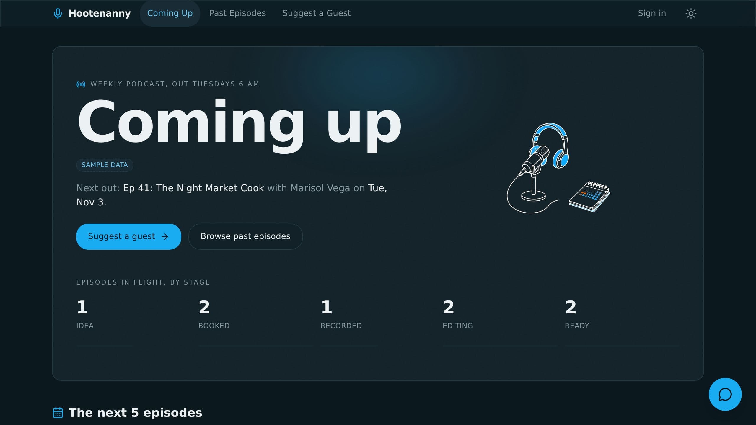 Podcast Release Calendar preview