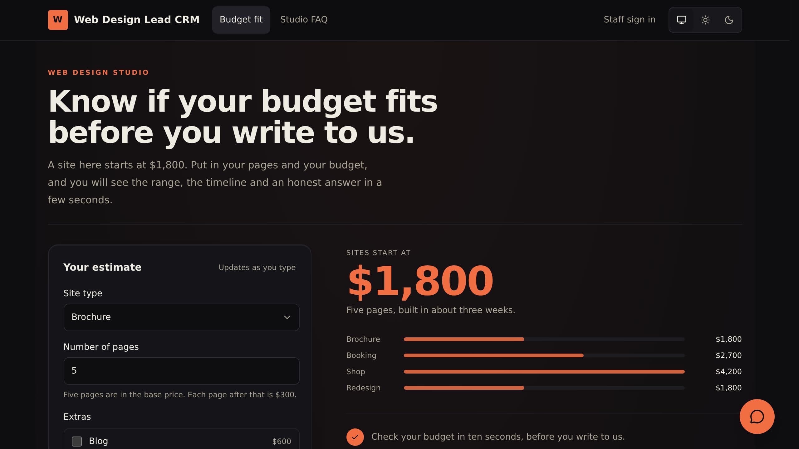 Web Design CRM preview