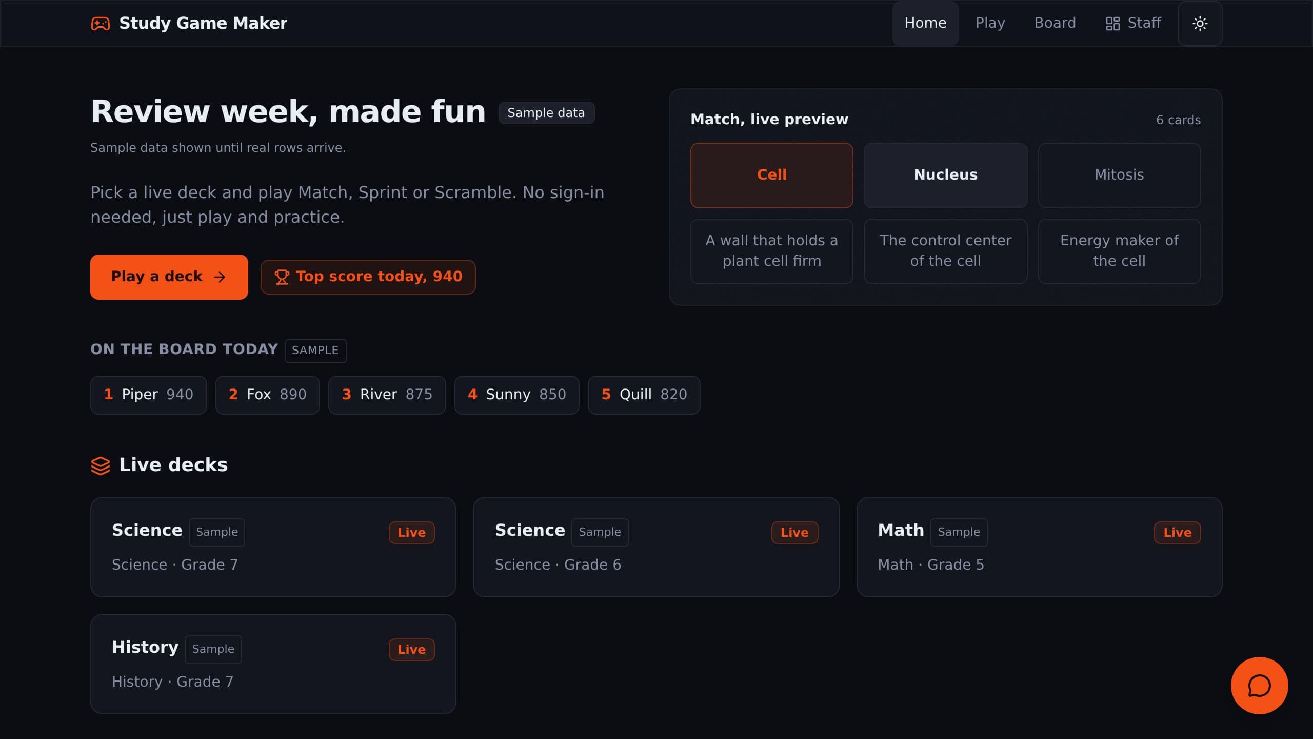 Study Game Maker preview