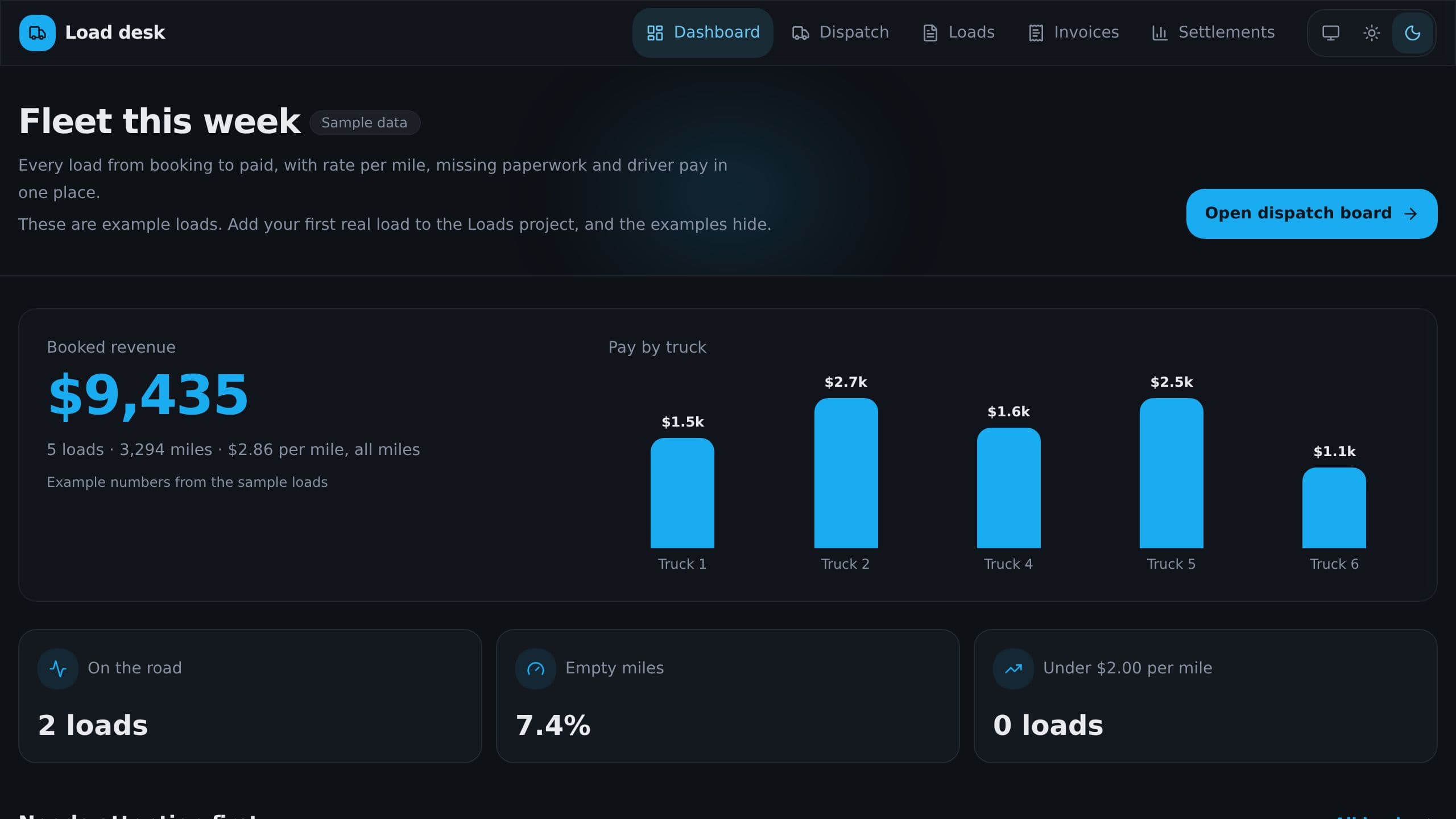 Trucking Dispatch Software preview