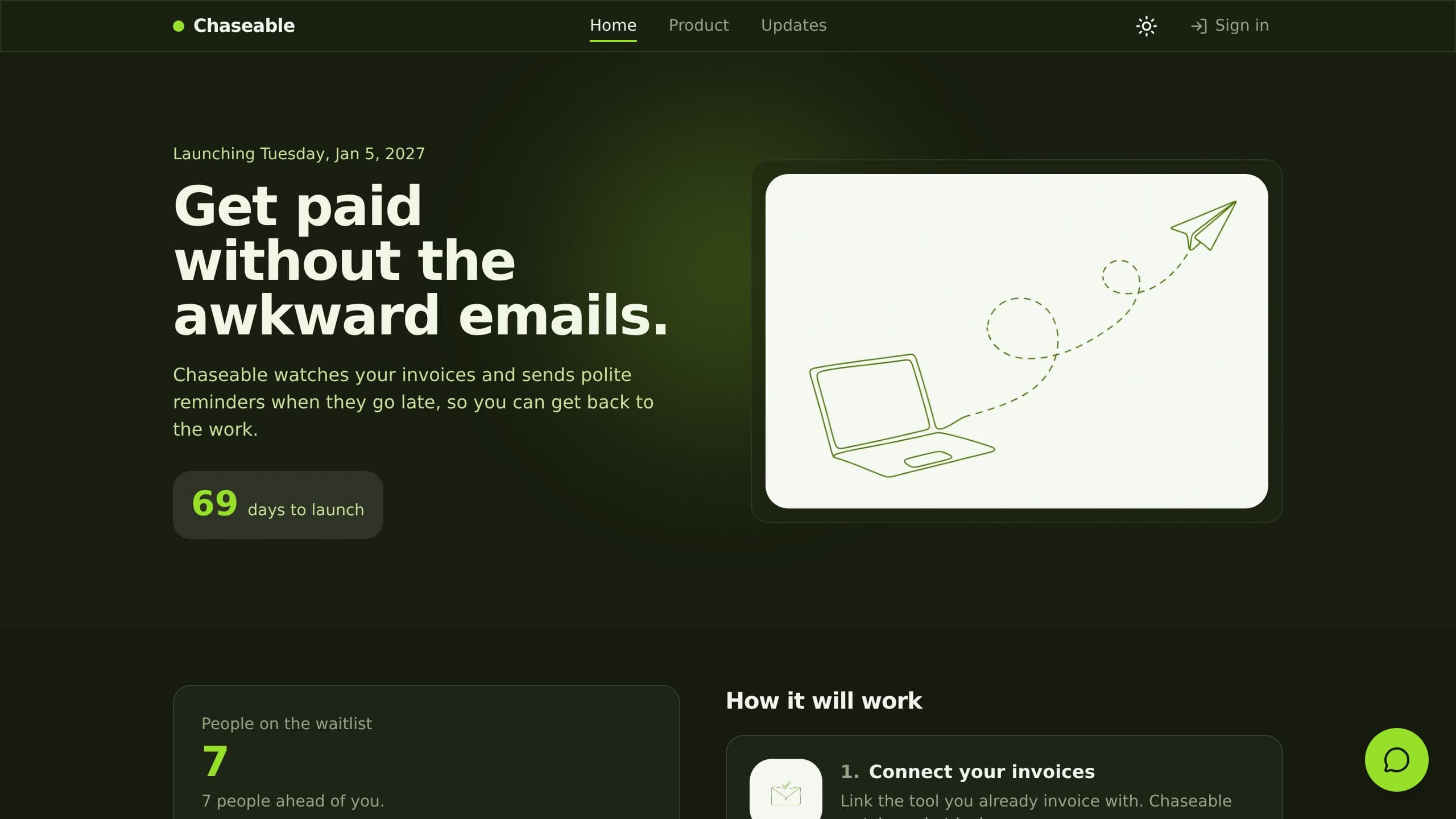 Waitlist Landing Page preview