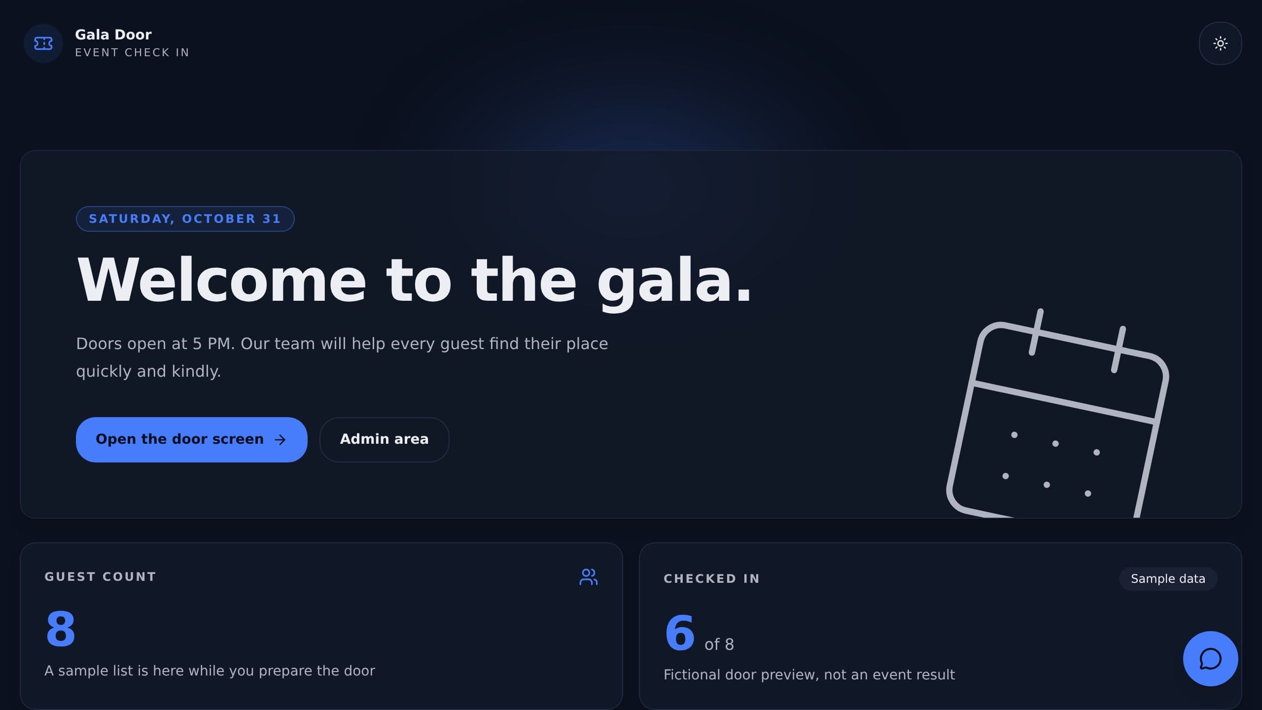 Event Check In preview