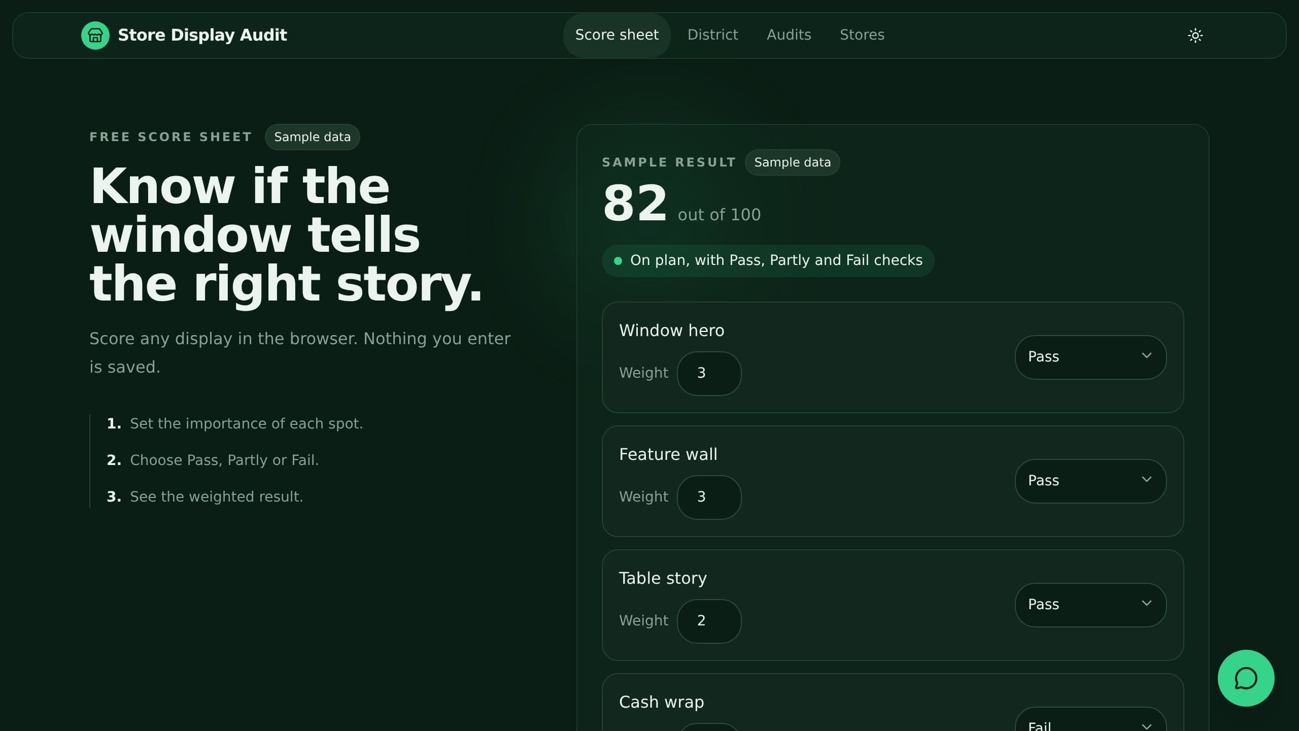 Store Display Audit preview