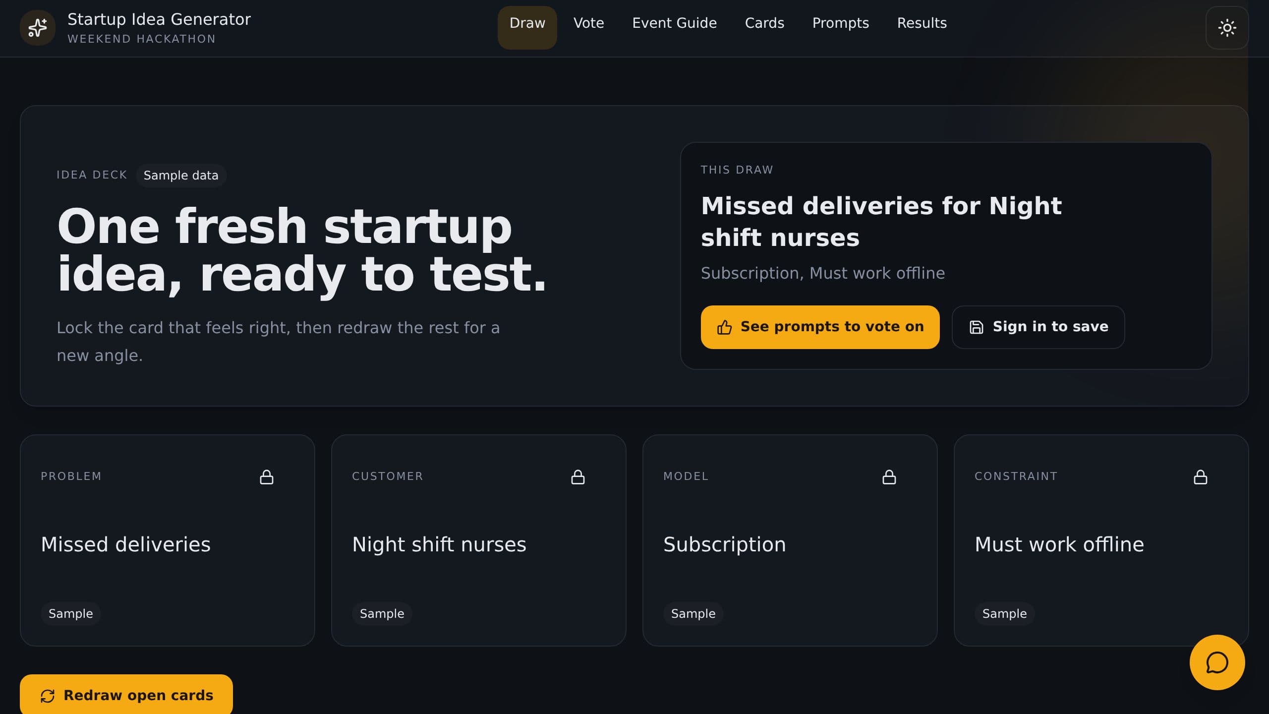 Startup Idea Generator preview