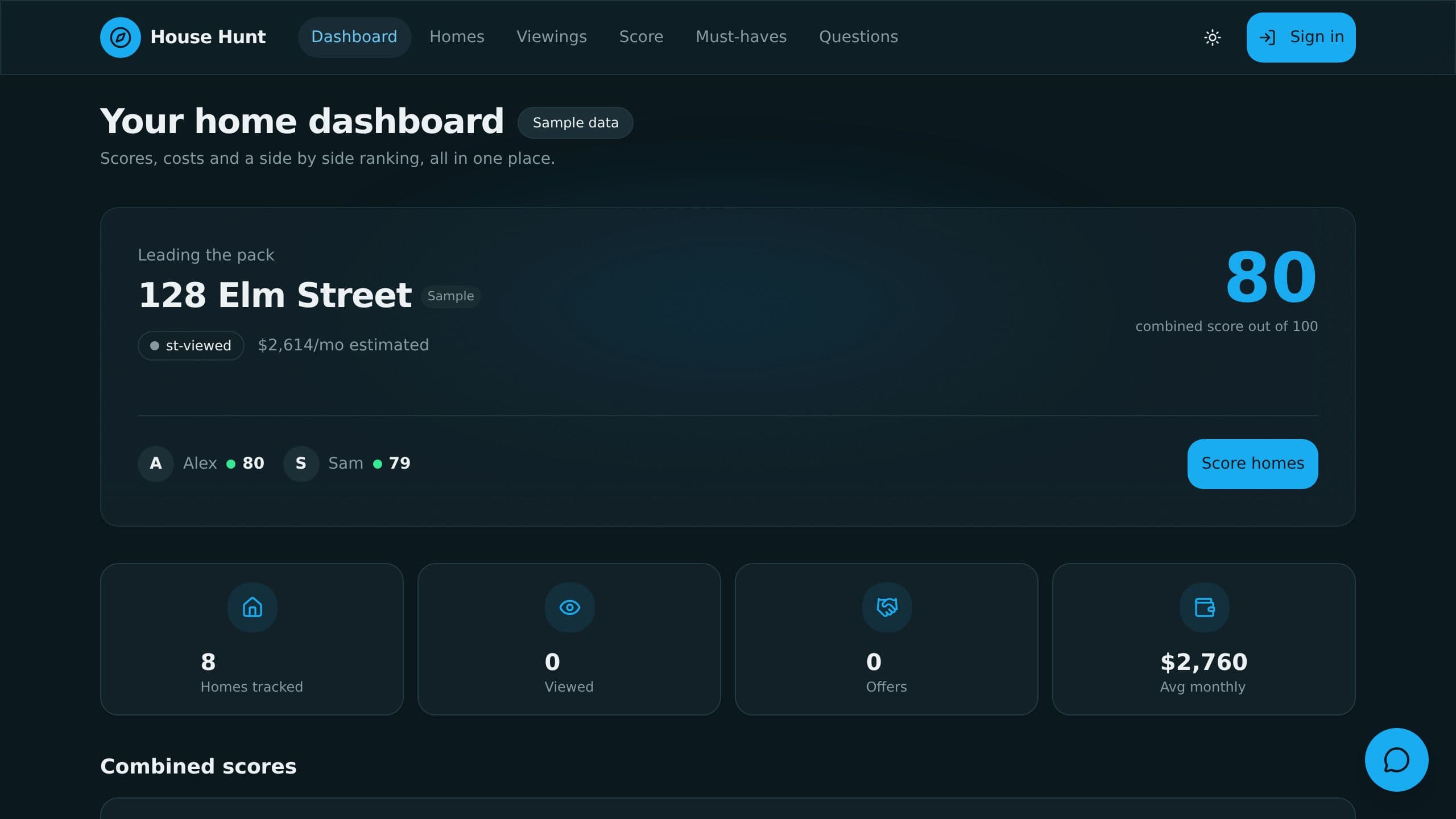 House Hunt Scorecard preview