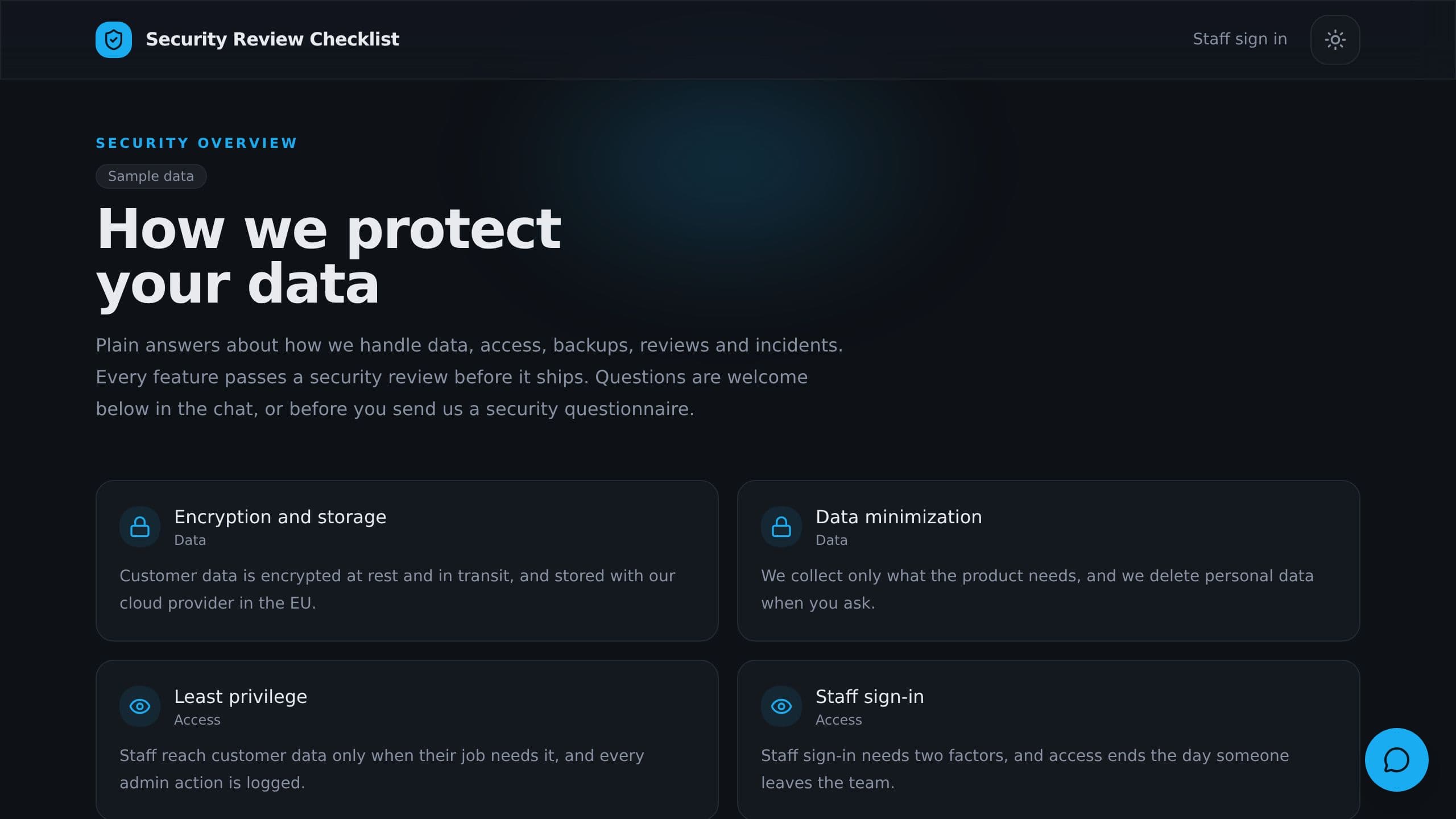 Security Review Checklist preview