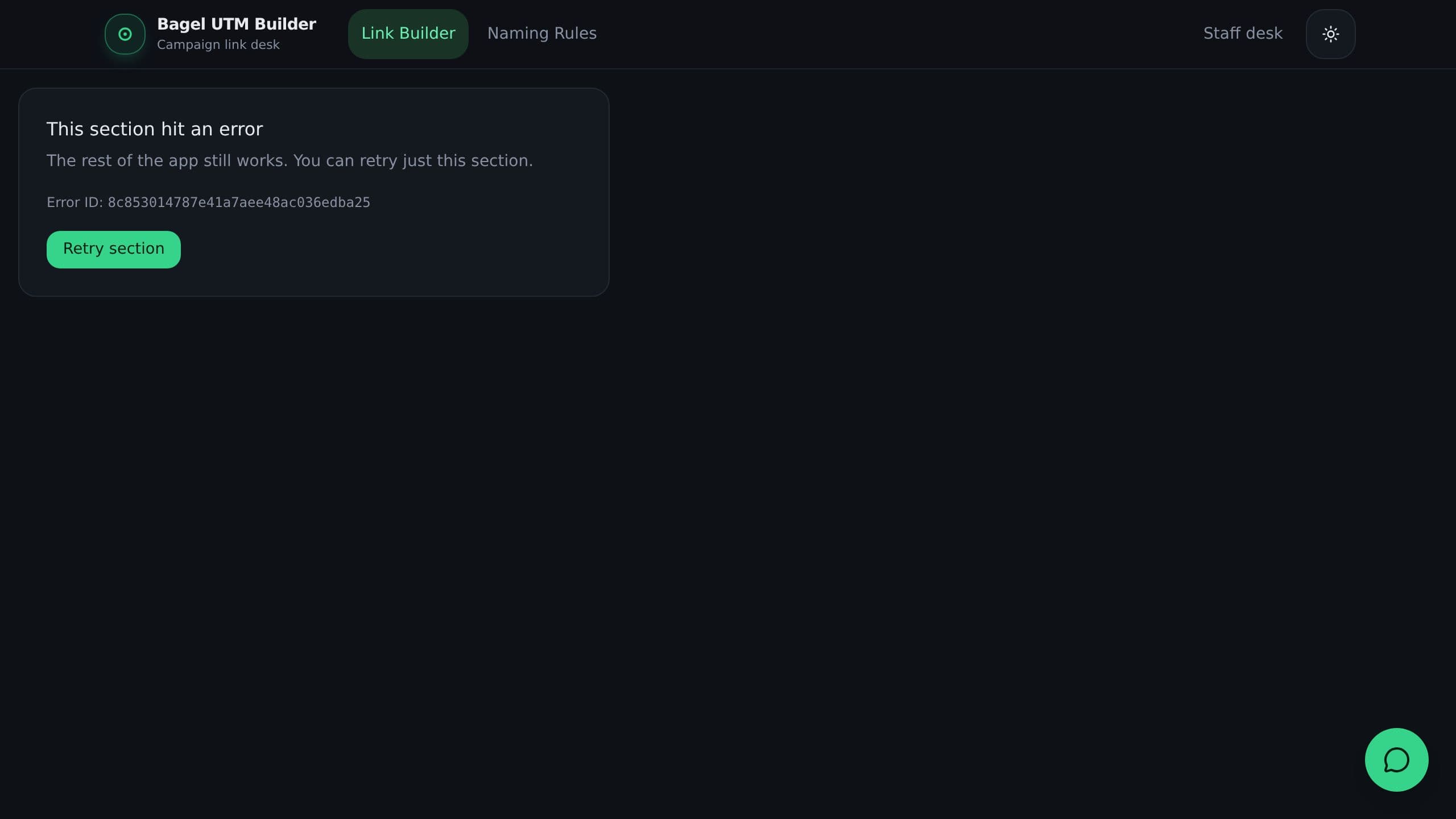 Bagel UTM Builder preview