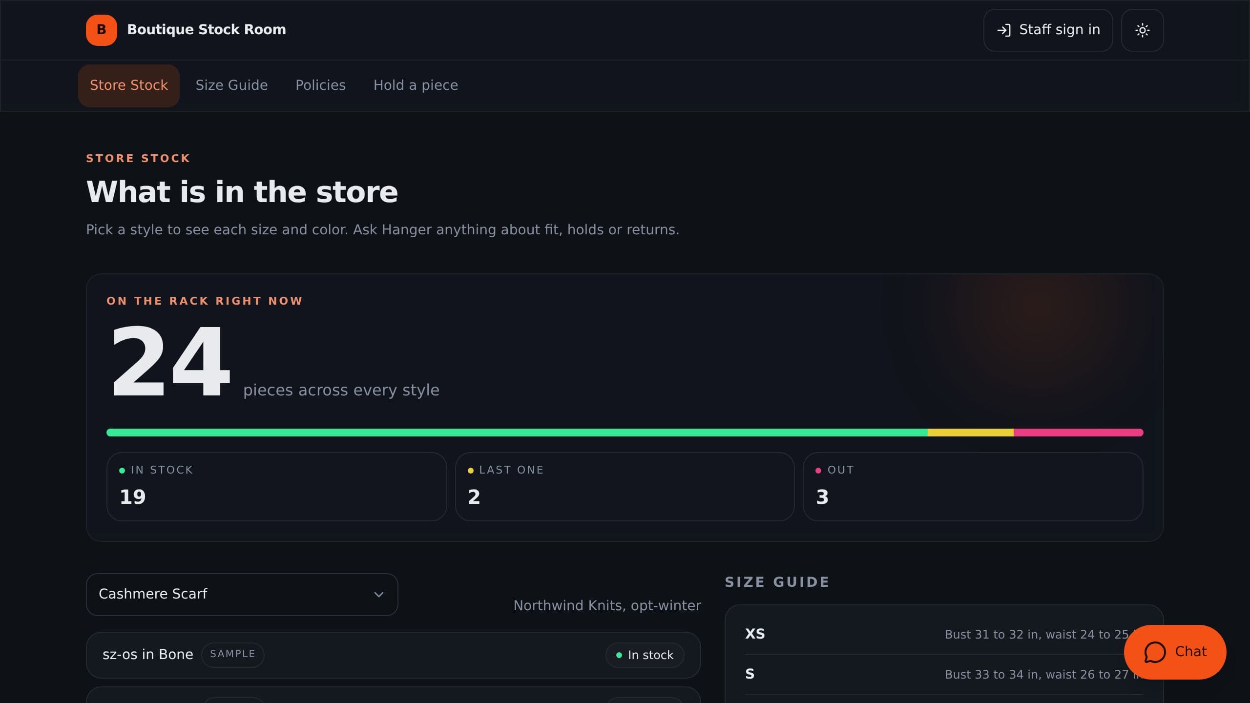 Boutique Stock Room preview