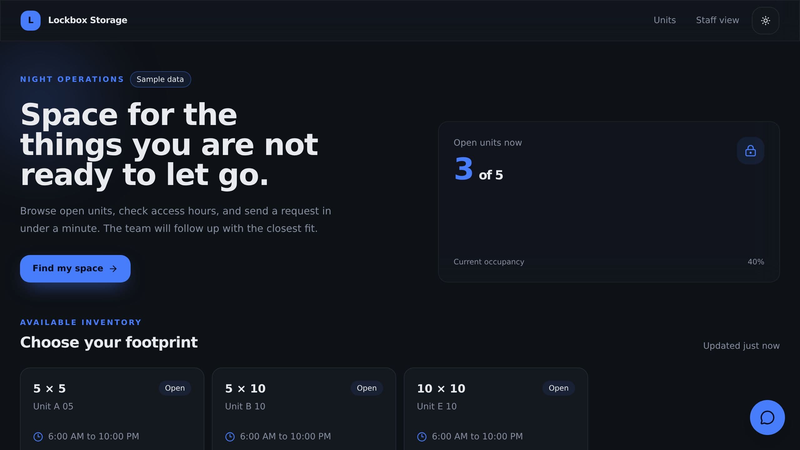 Self Storage Software preview