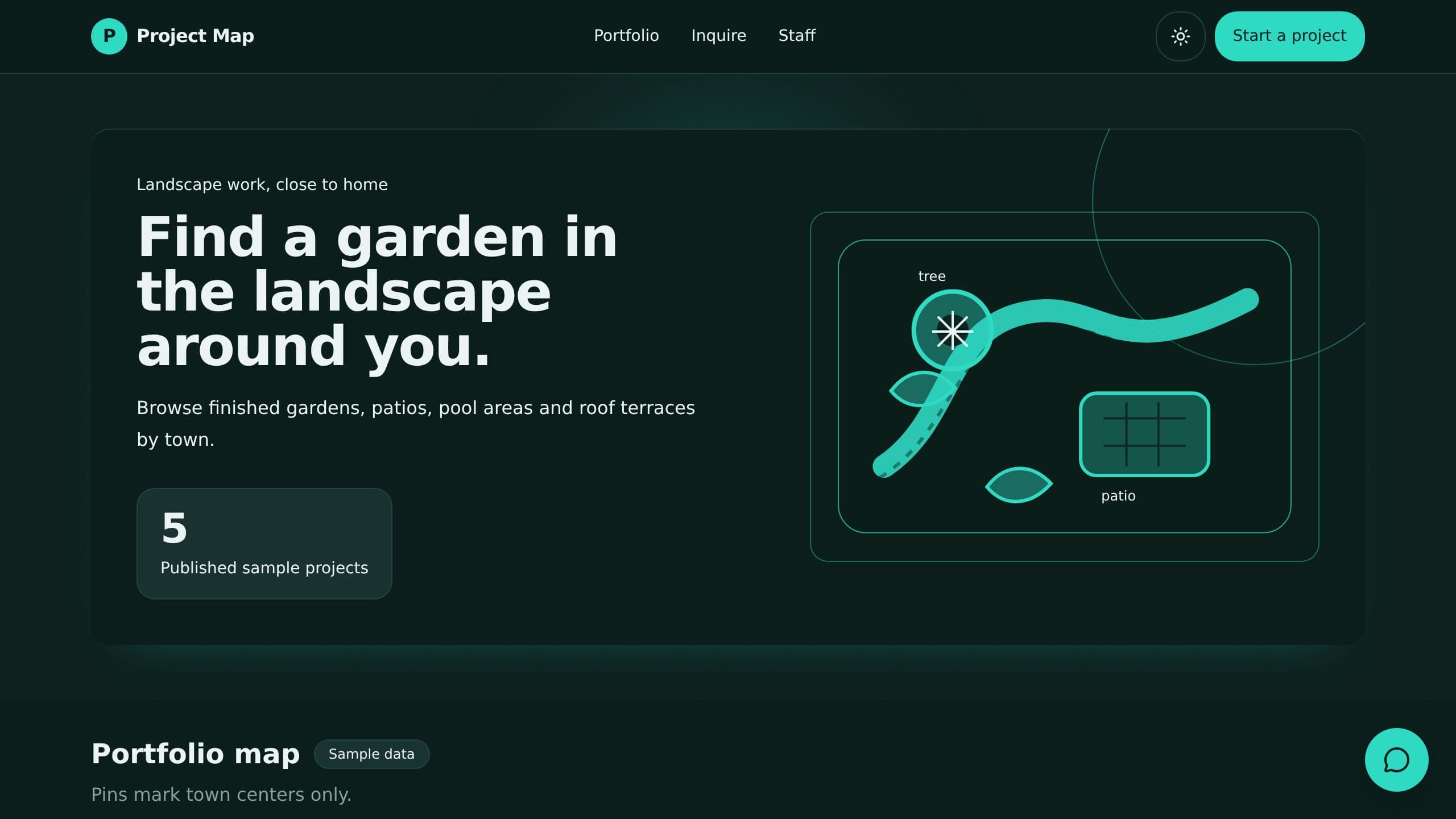 Project Map Portfolio preview