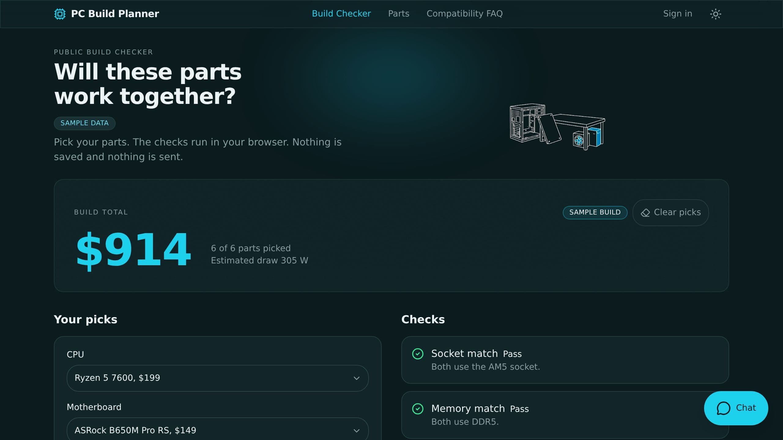 PC Build Planner preview