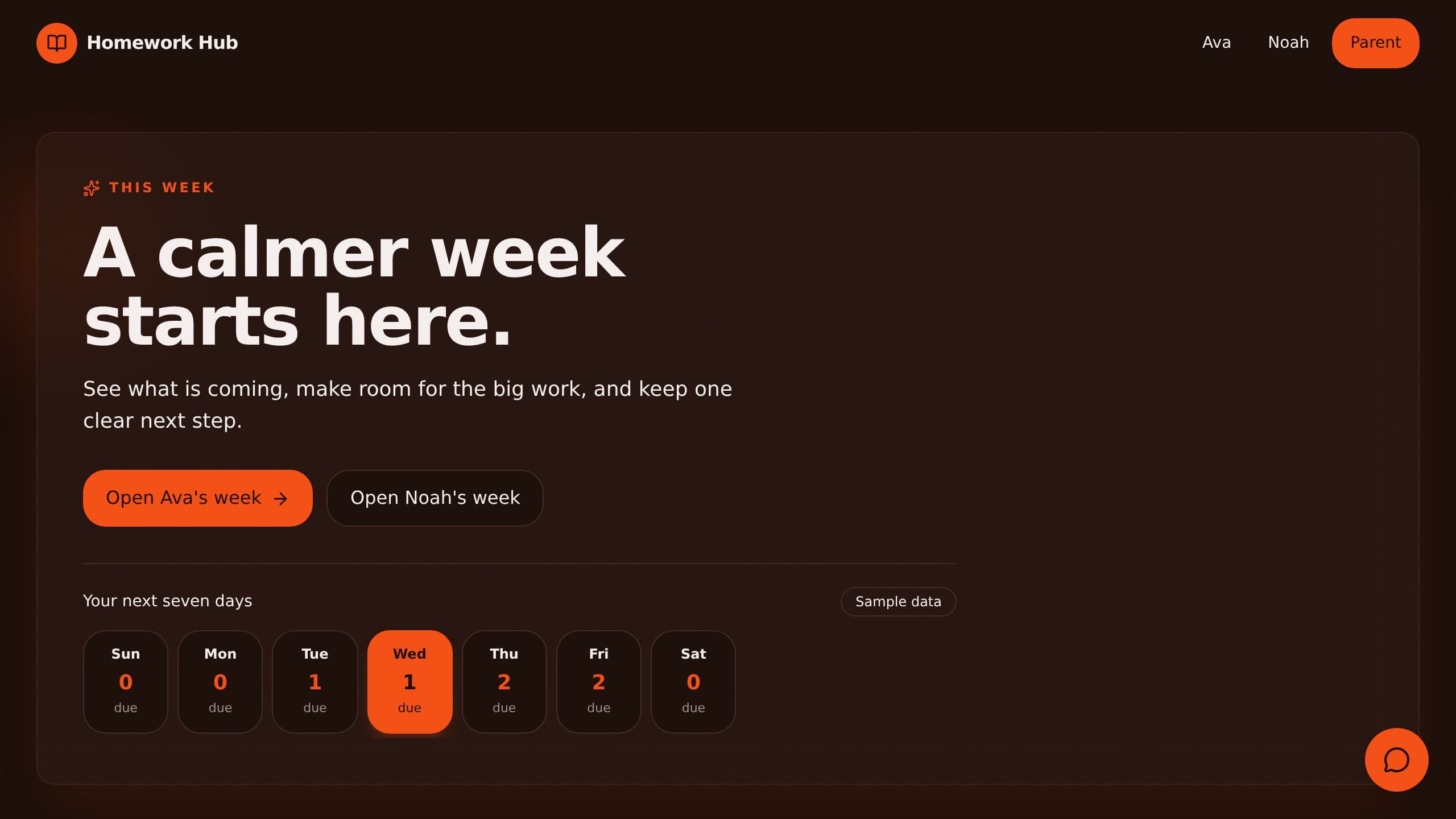 Homework Tracker preview