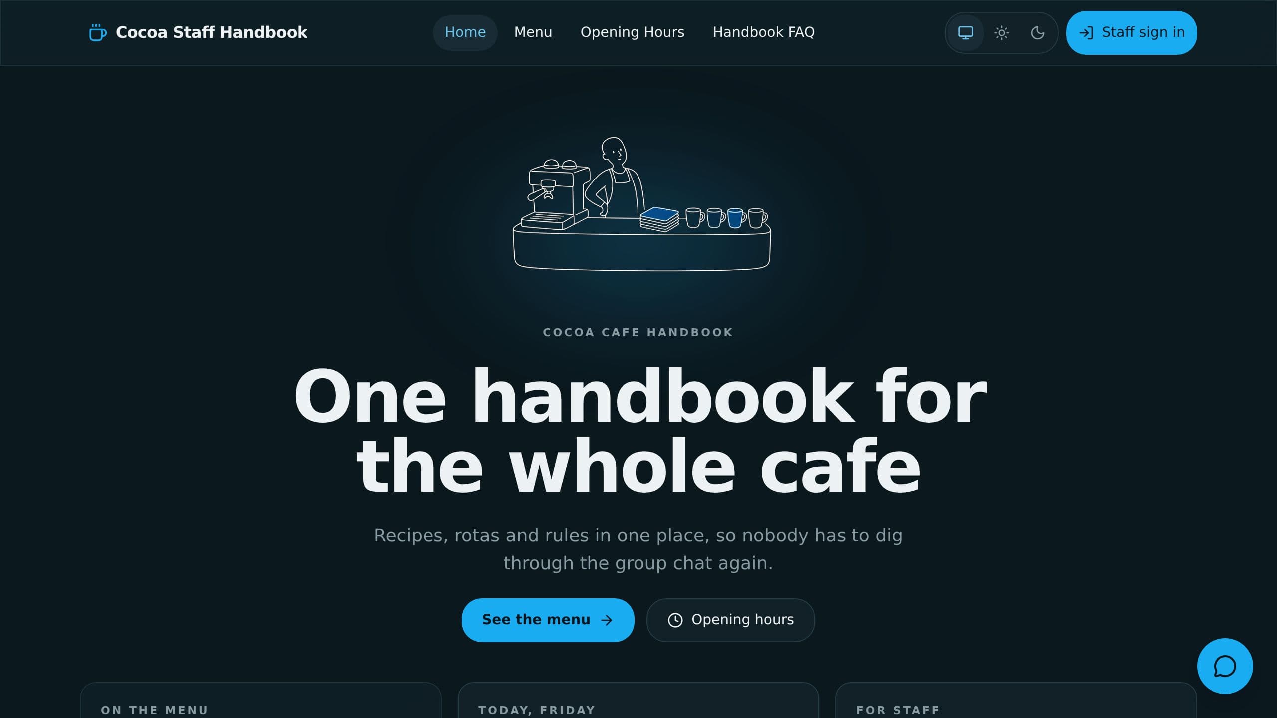 Cocoa Staff Handbook preview