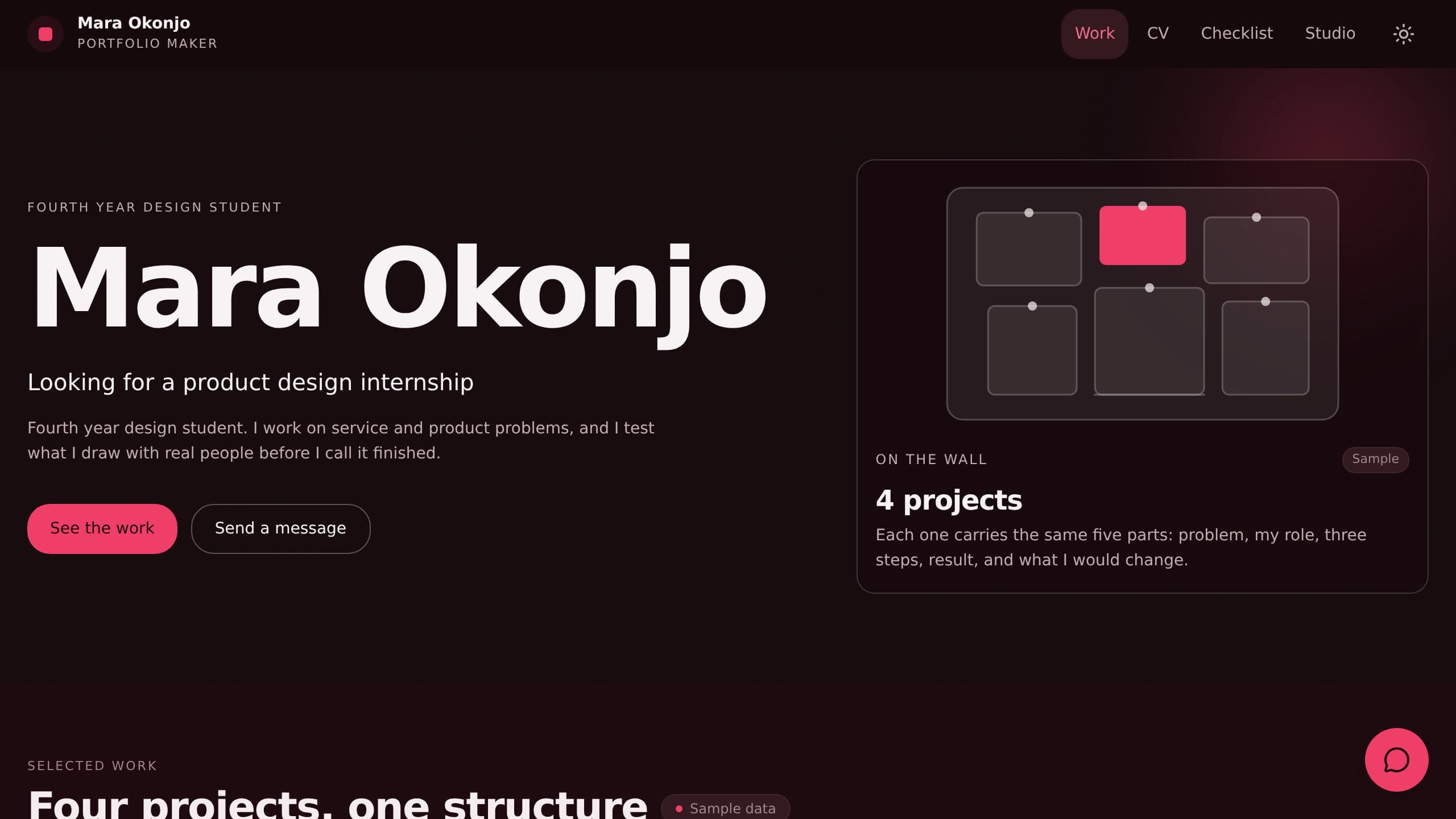 Portfolio Maker preview