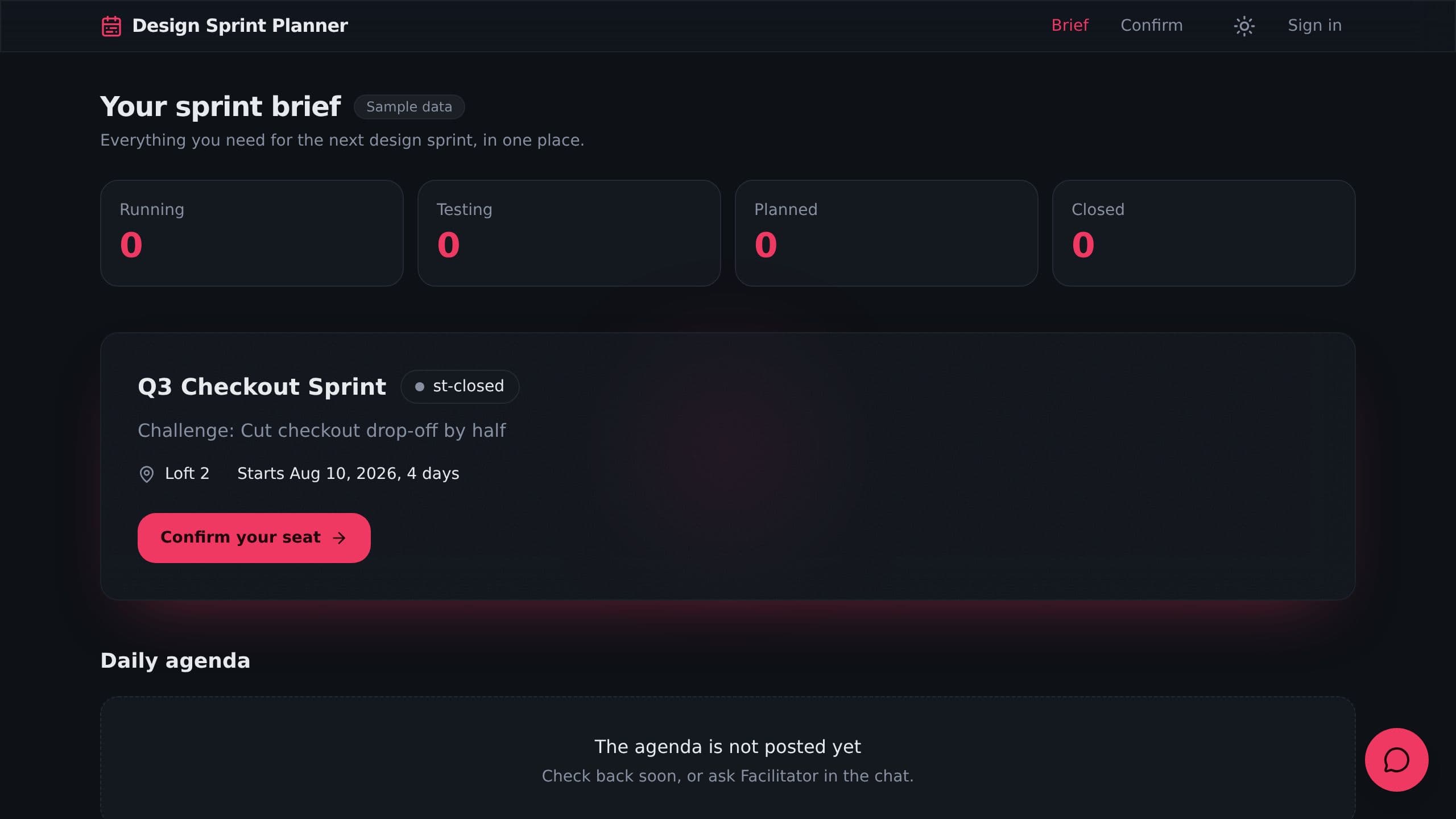 Design Sprint Planner preview