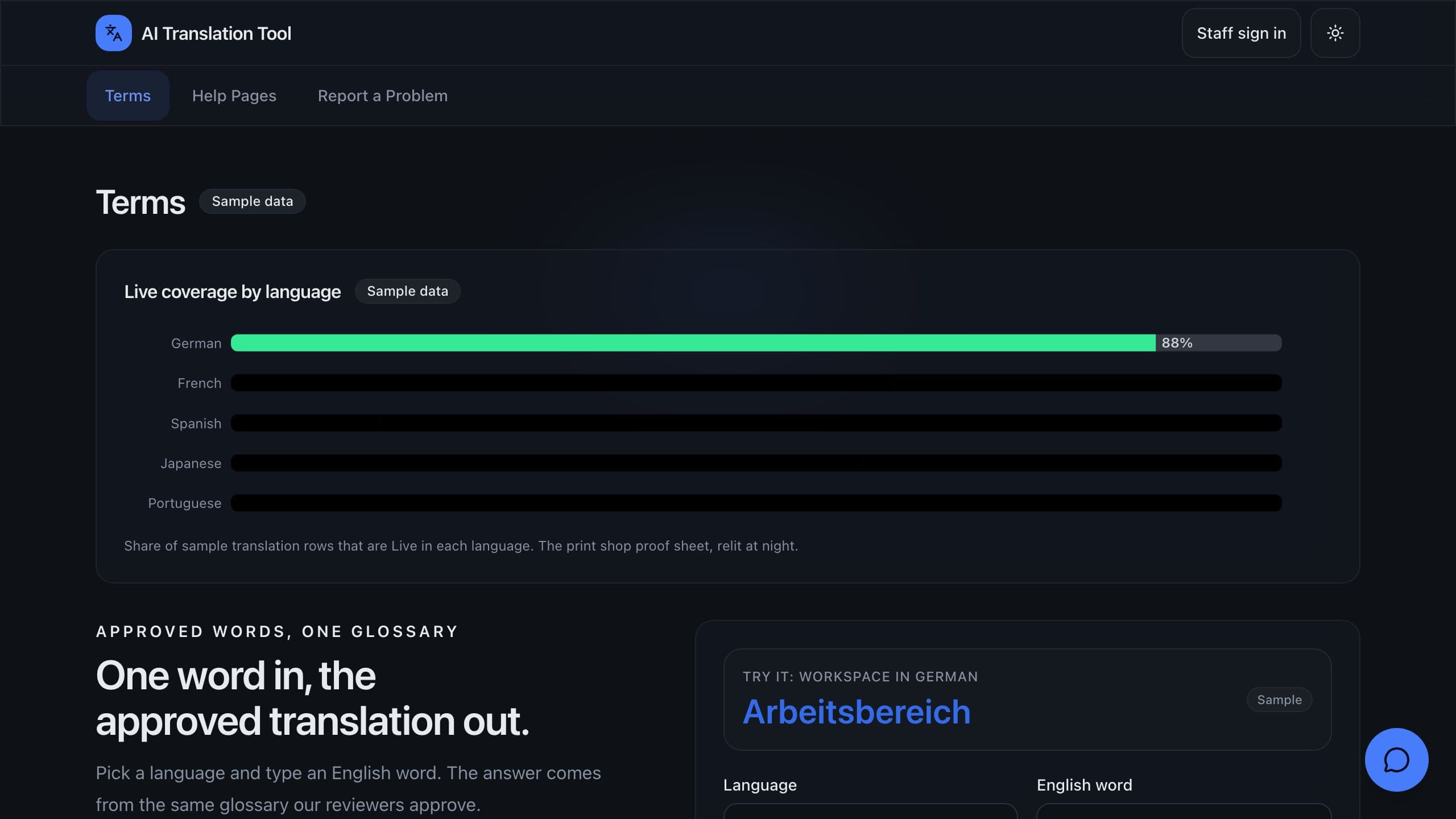 AI Translation Tool preview