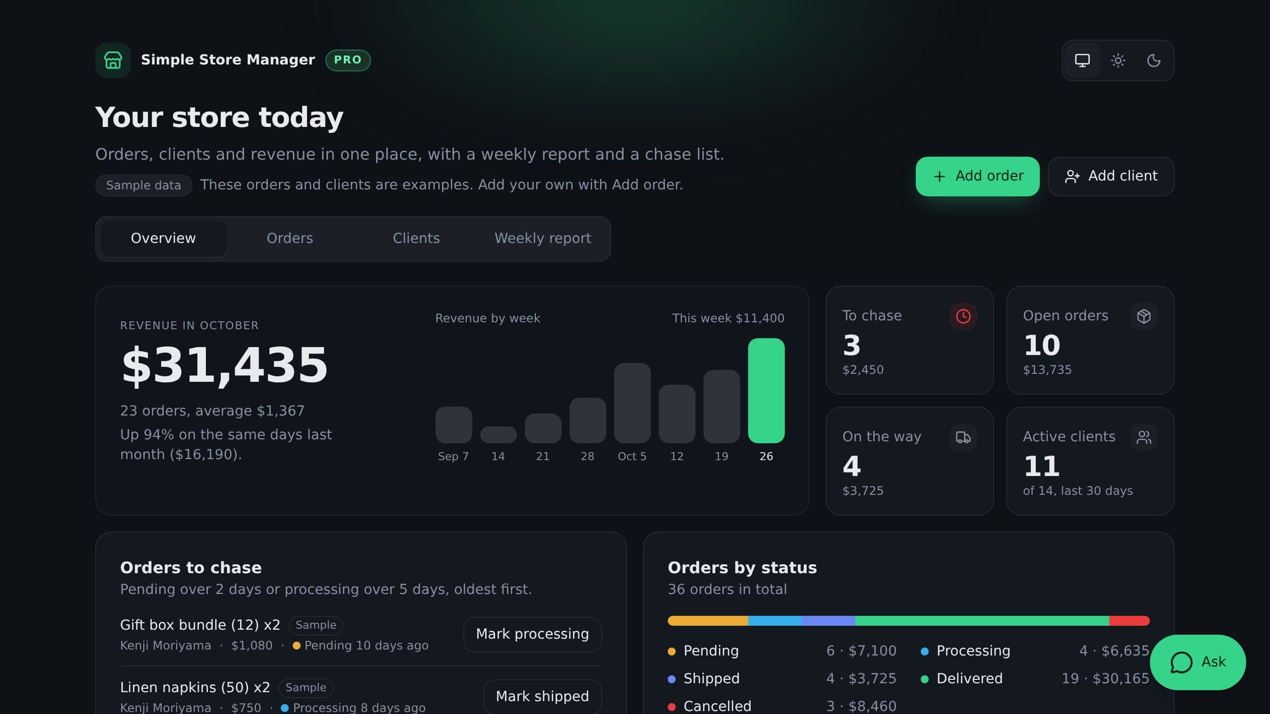 Simple Store Manager Pro preview