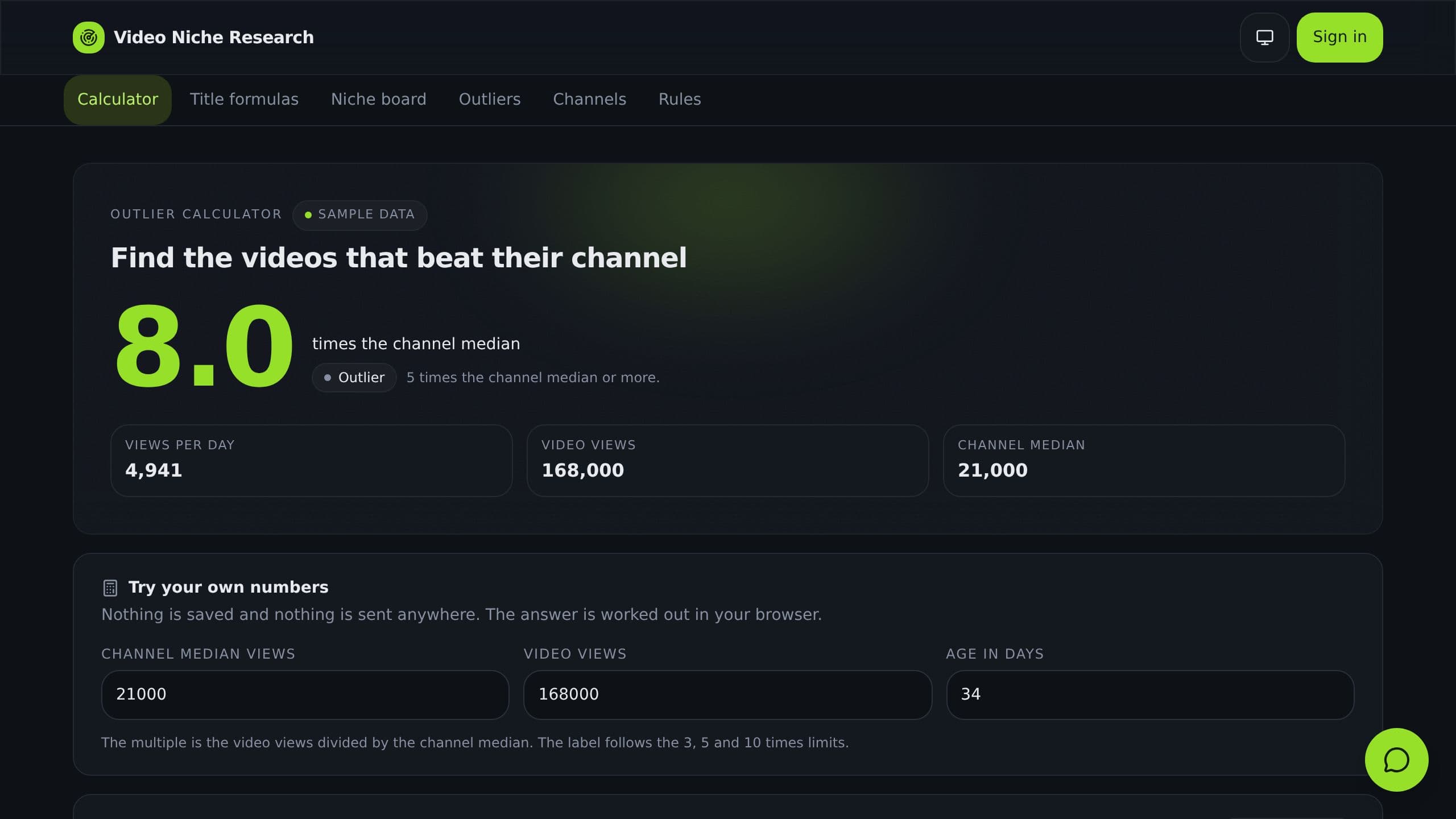 Video Niche Research preview