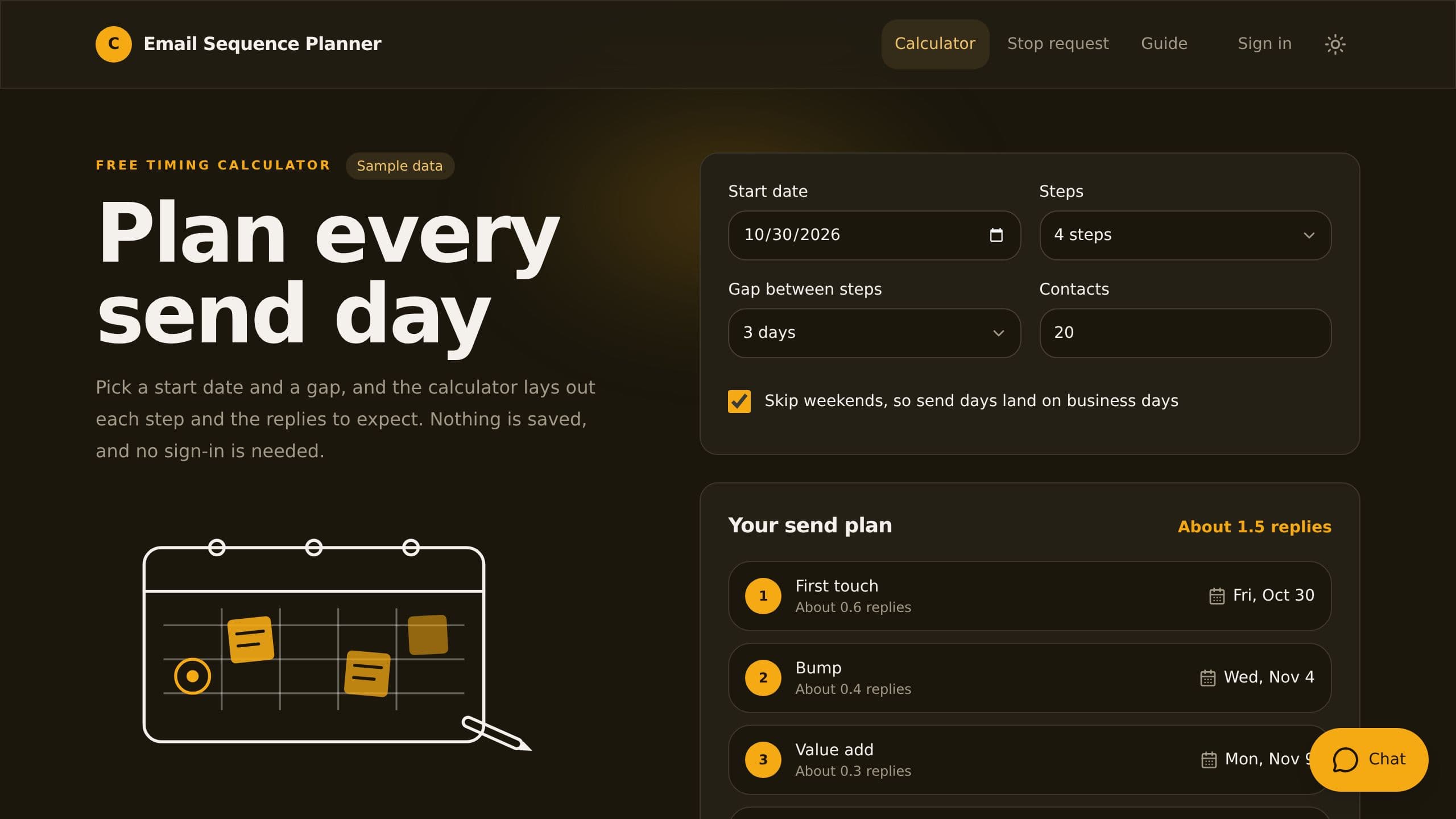 Email Sequence Planner preview