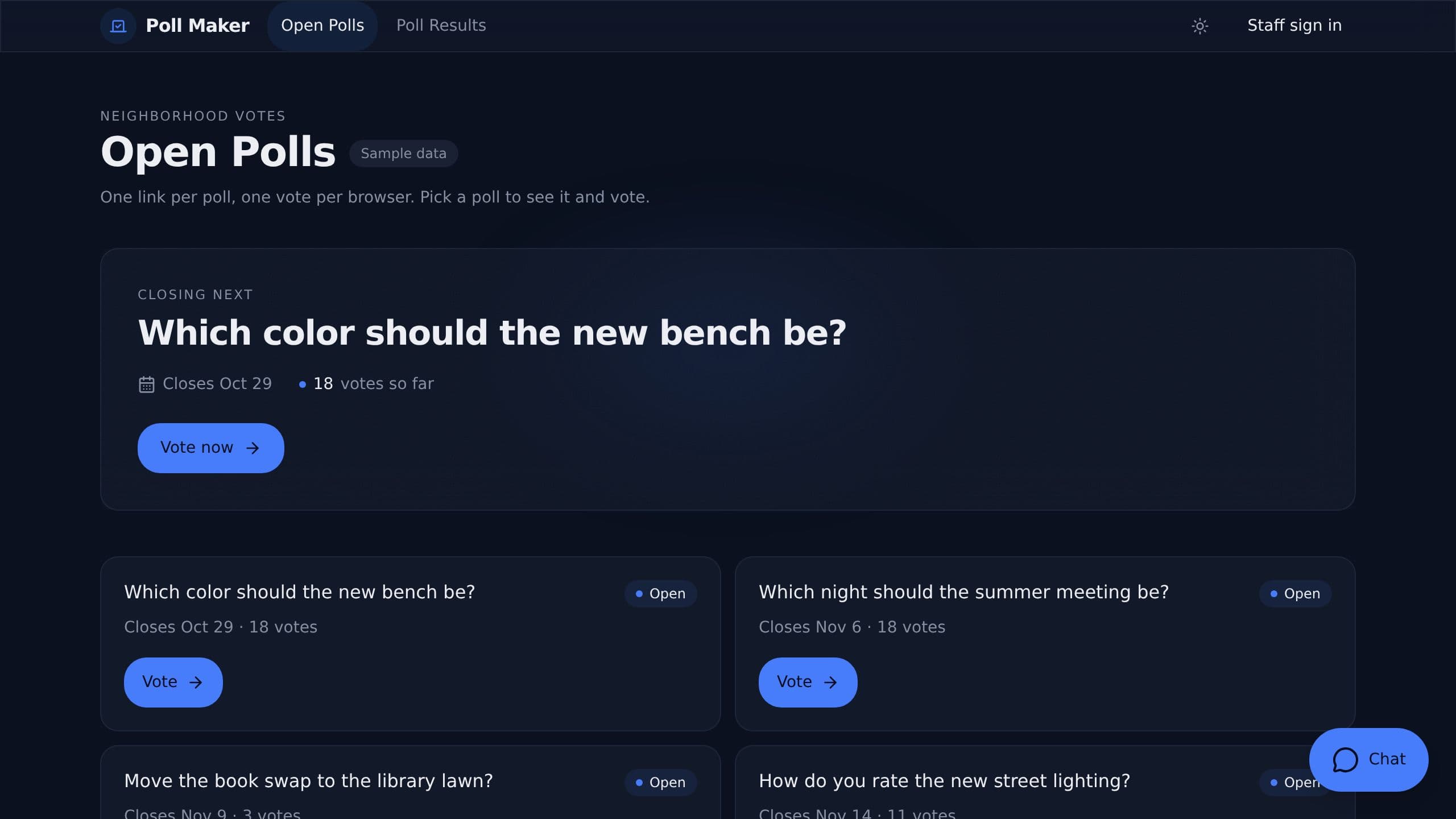Poll Maker preview