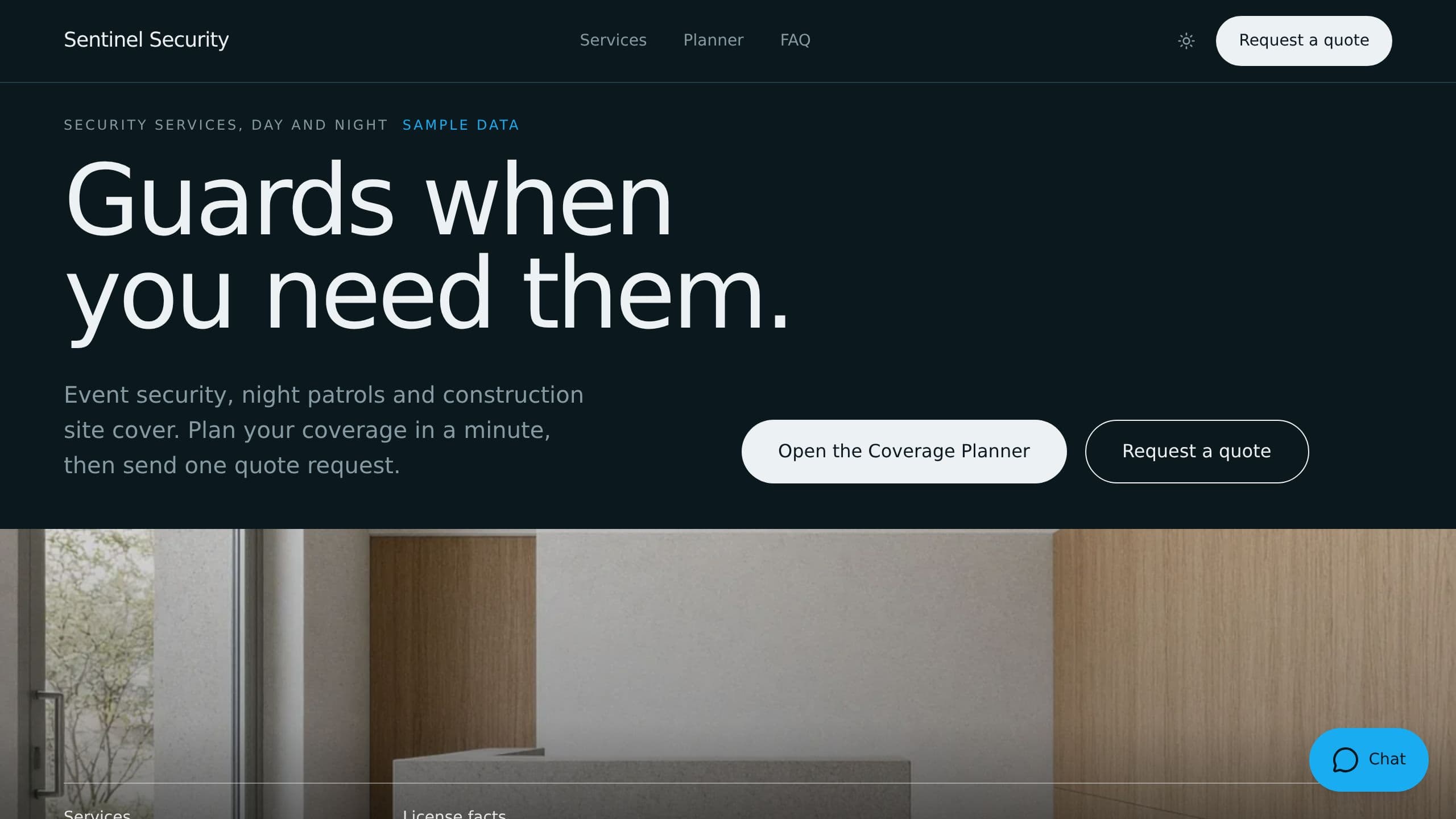 Security Company Site preview