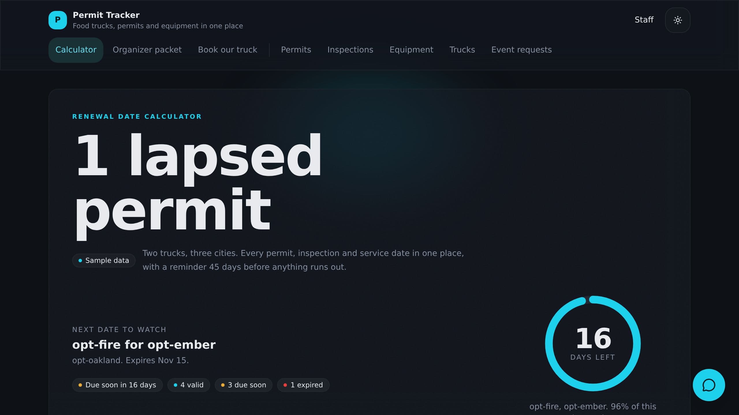 Truck Permit Tracker preview