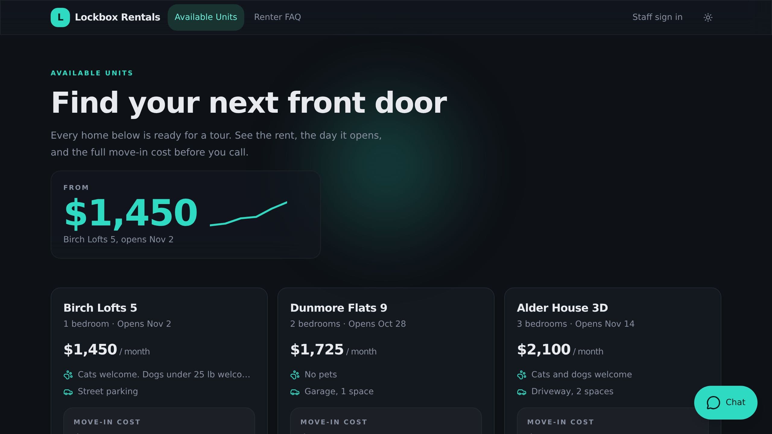 Property Vacancy Dashboard preview