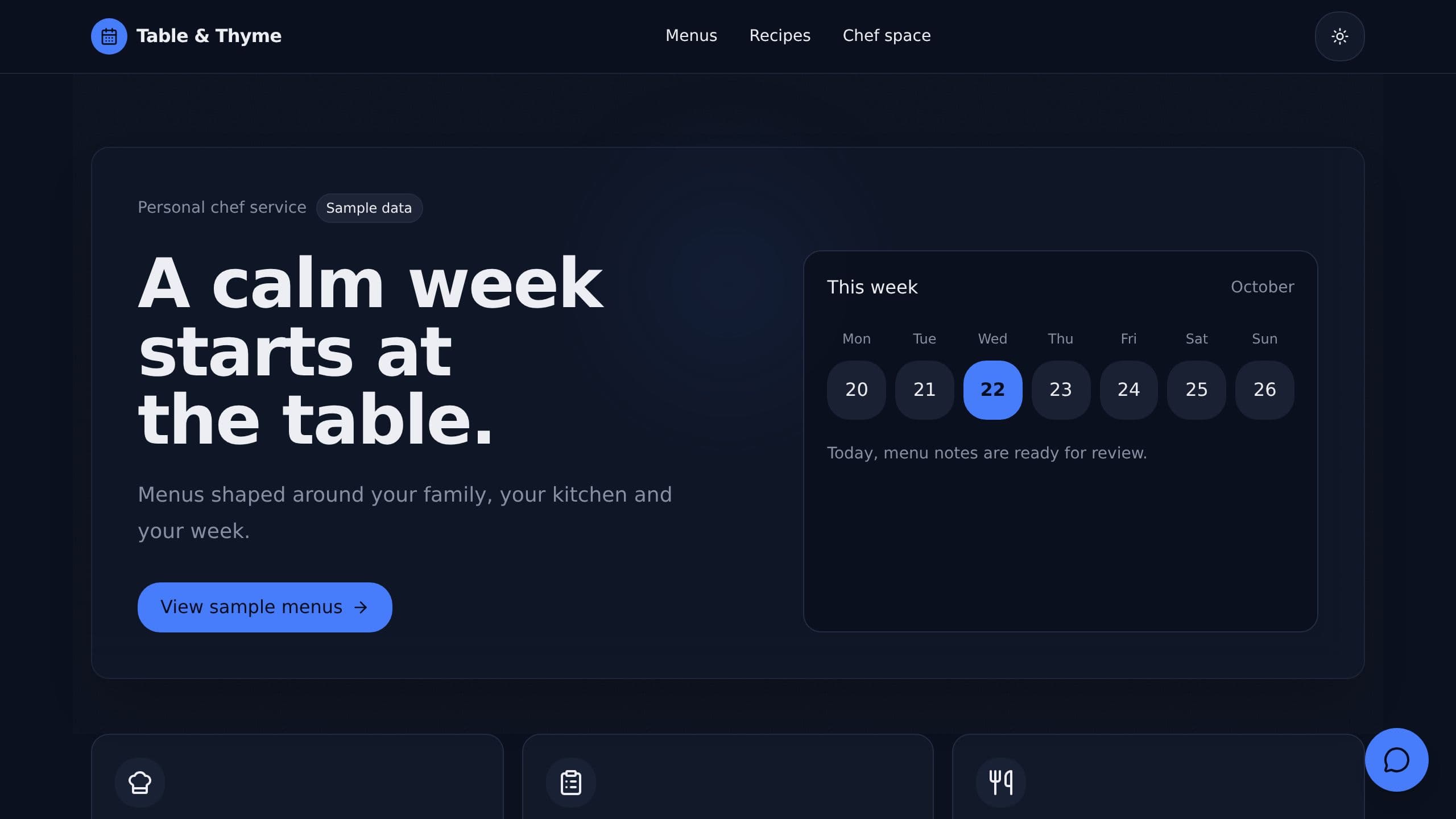 Personal Chef Menus preview