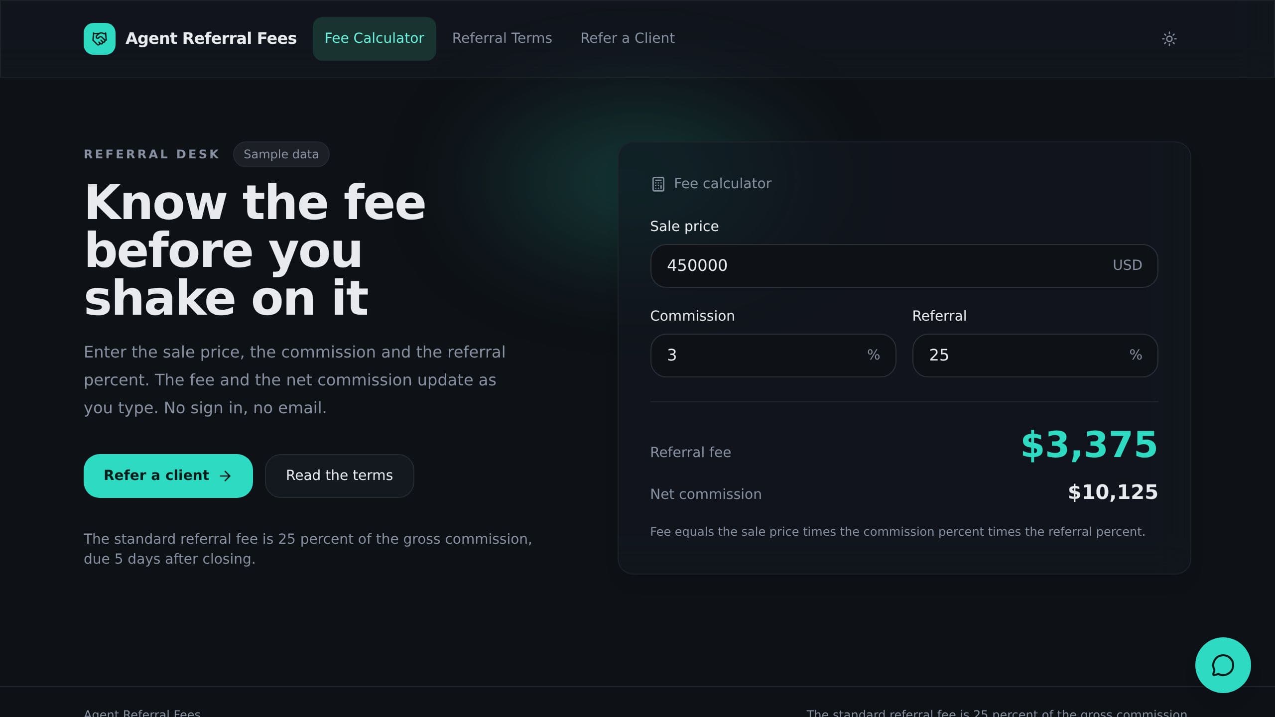Agent Referral Fees preview