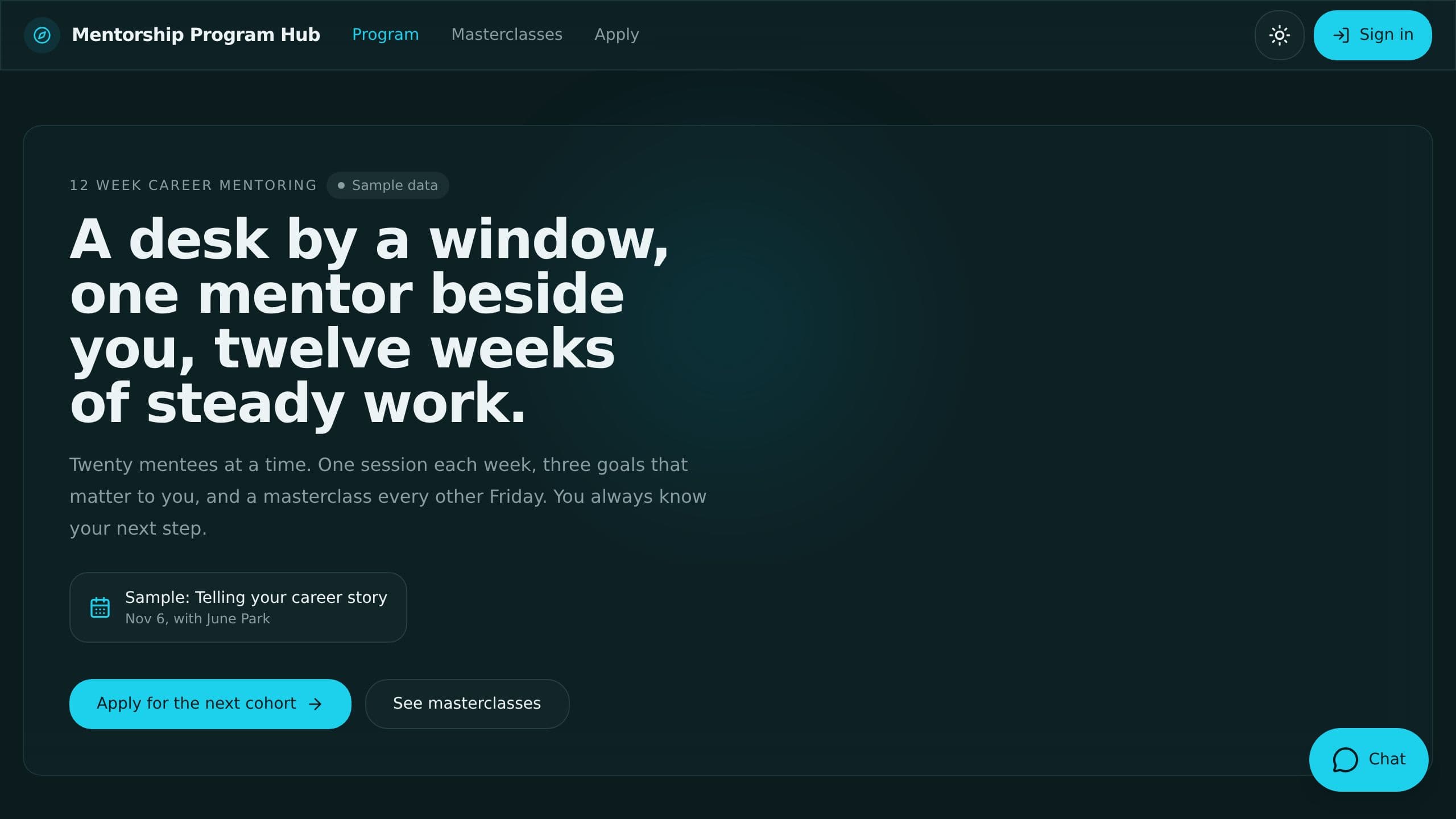 Mentorship Program Hub preview