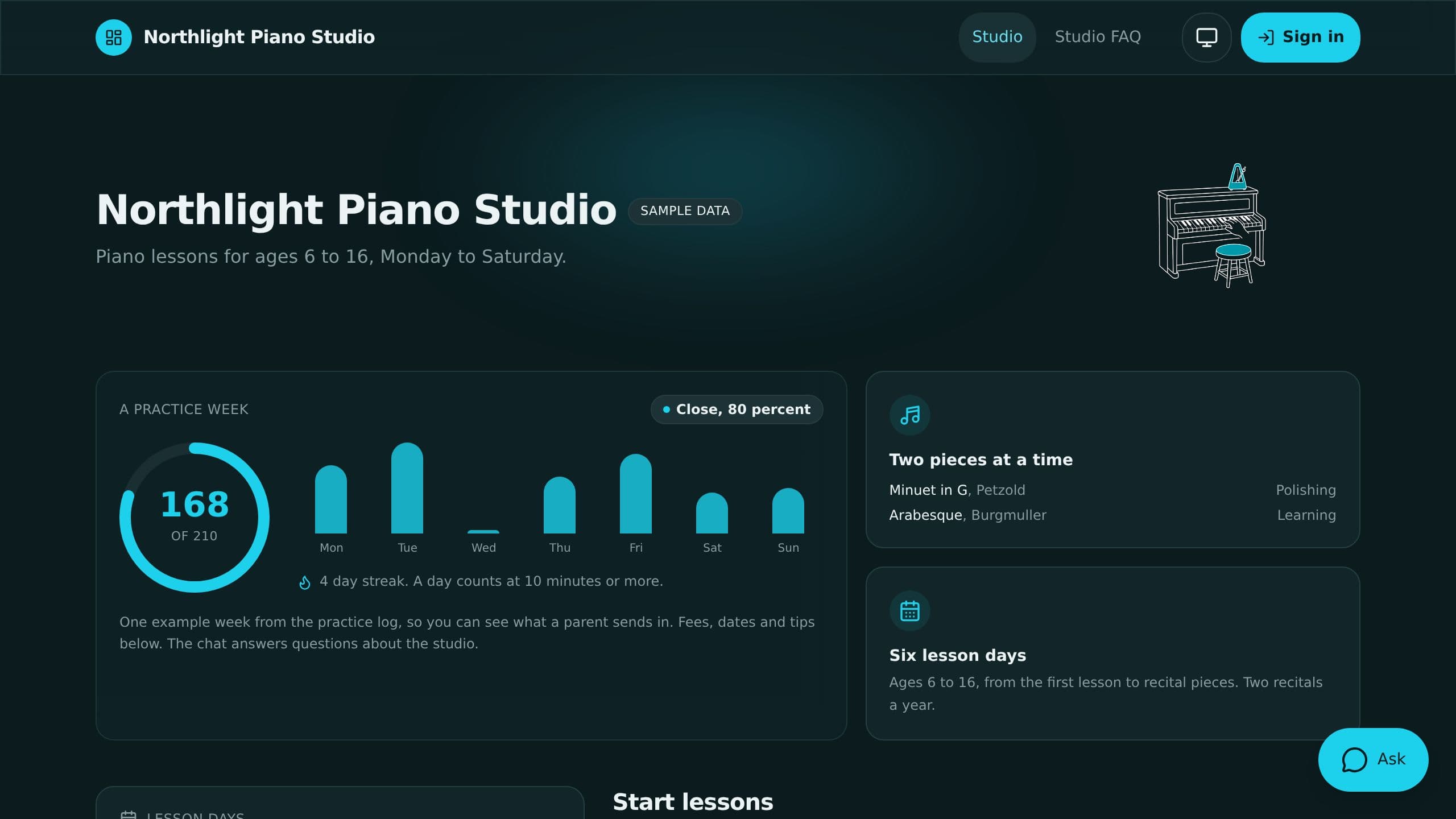 Music Practice Log preview