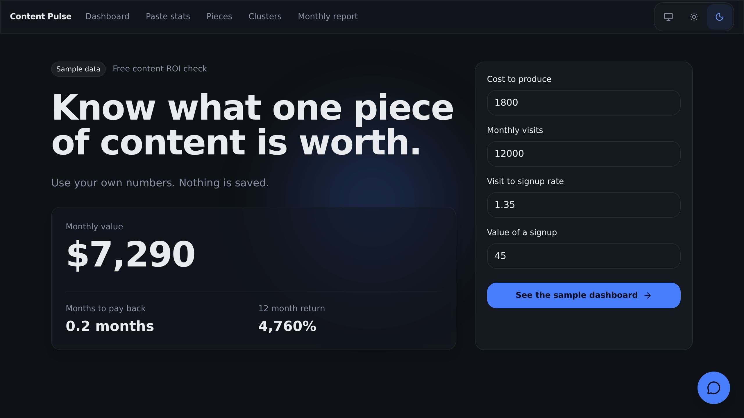 Content Performance Dashboard preview