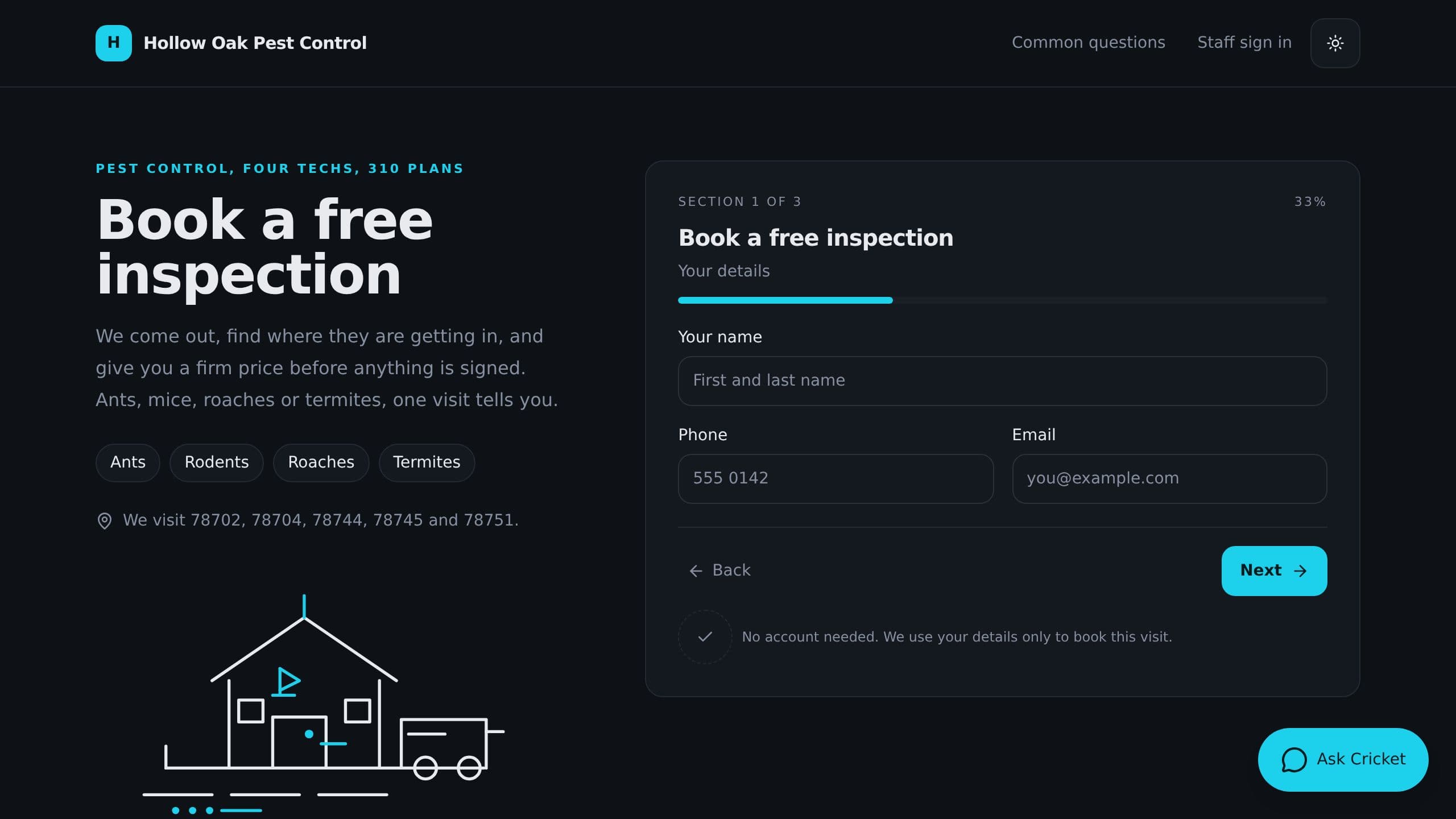 Pest Control Lead and Renewal CRM preview