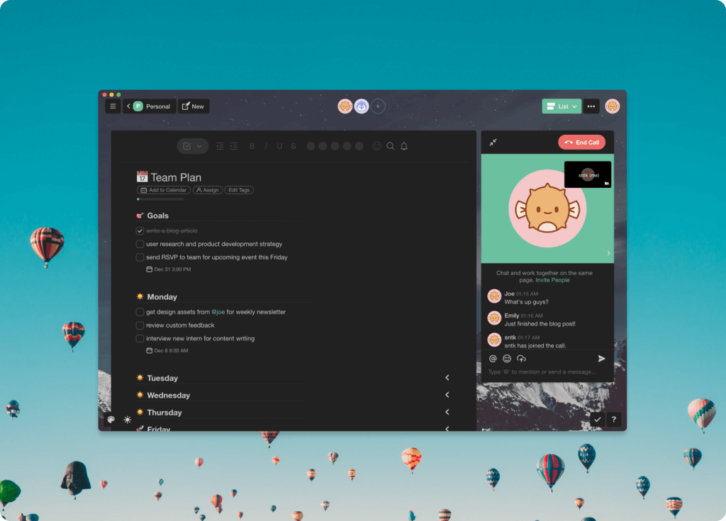 Taskade Desktop Native Apps