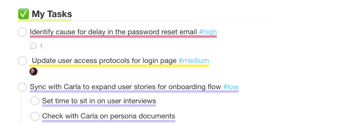 Taskade Tasks