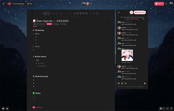 Video Conferencing with Taskade ⚡️