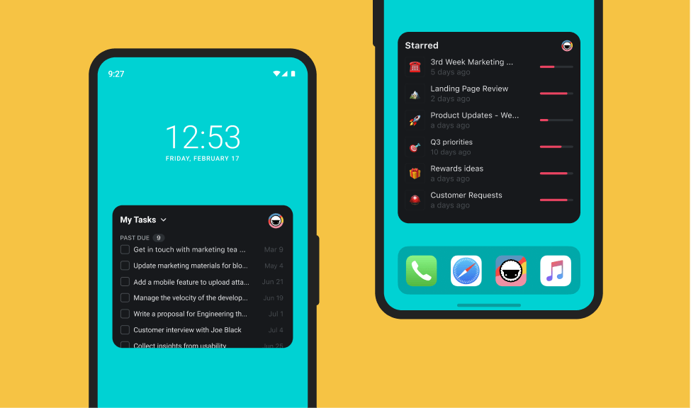 Taskade Mobile Widgets