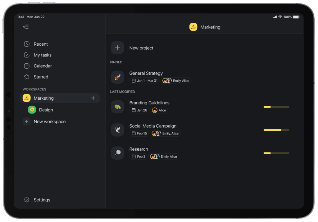 🌞 iPad & Tablet App, Project Settings, Video Reactions | Taskade Blog