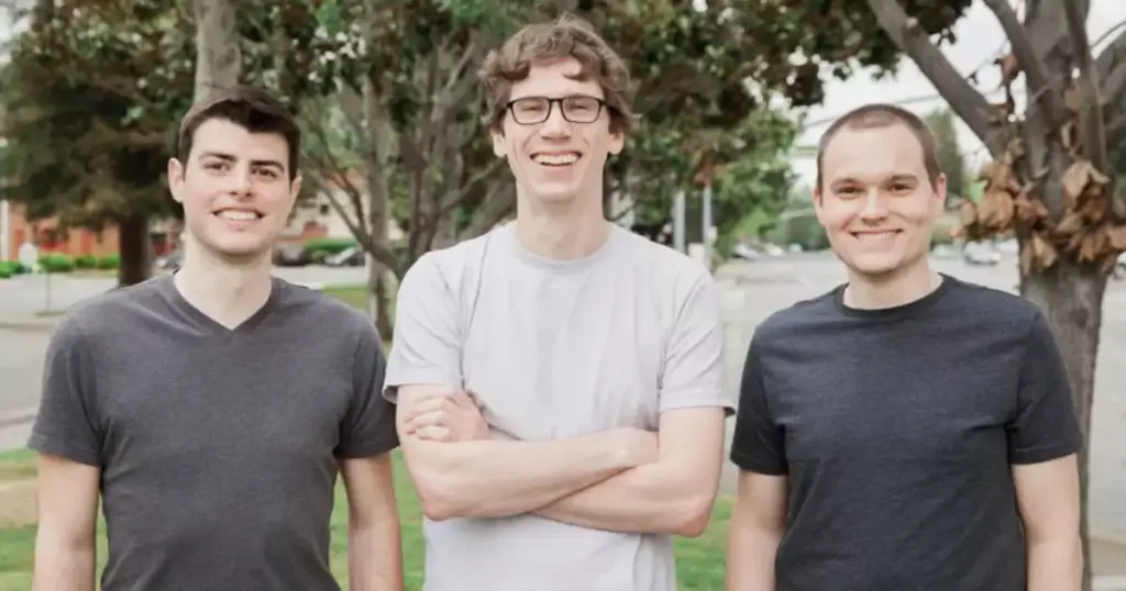 Zapier co-founders (from left to right) Mike Knoop, Bryan Helmig, and Wade Foster.