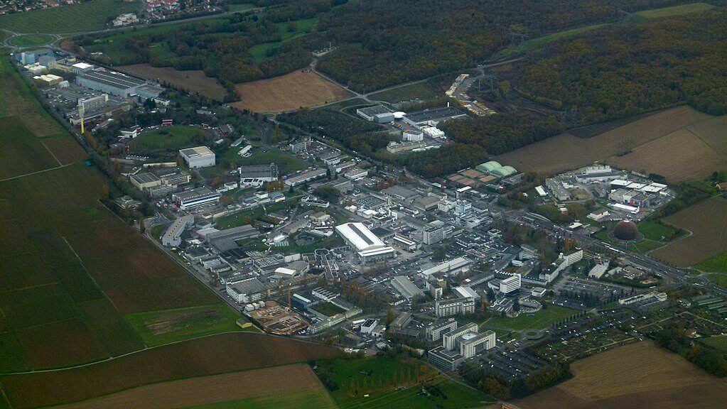 Aerial view of CERN's main site.