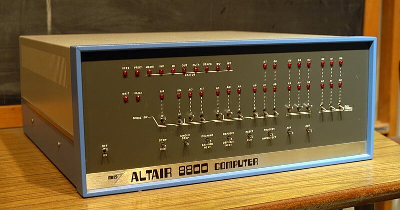 Altair 8800 personal computer.