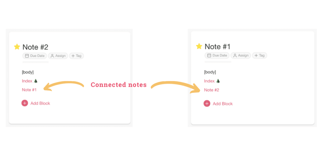 Two connected notes.