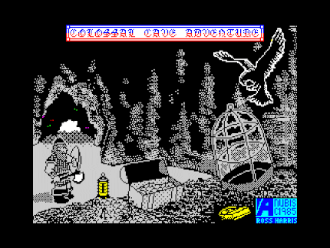 Colossal Cave Adventure (1985) opening screen.