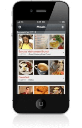 Evernote Food app for iOS.