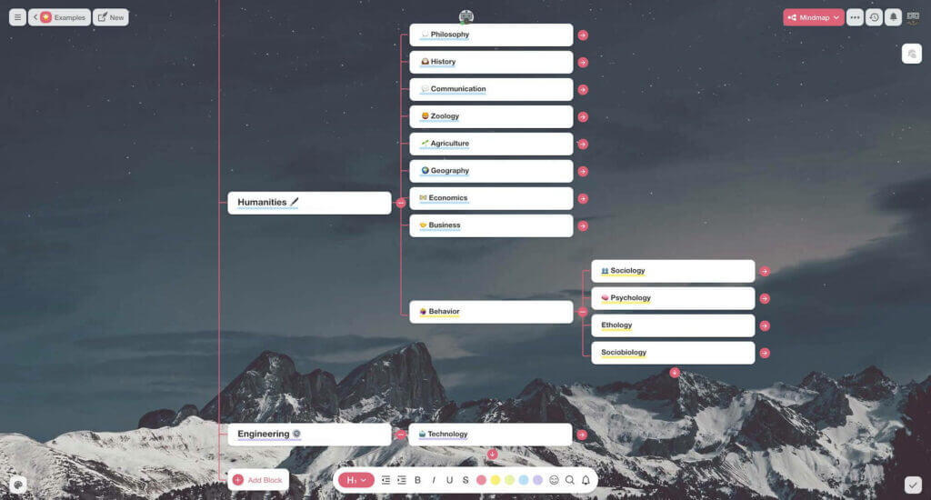 taskade mind map