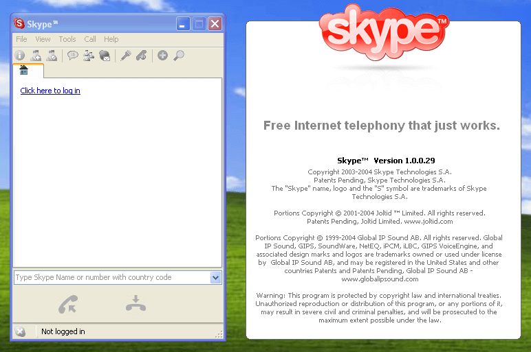 Skype early user interface | Taskade