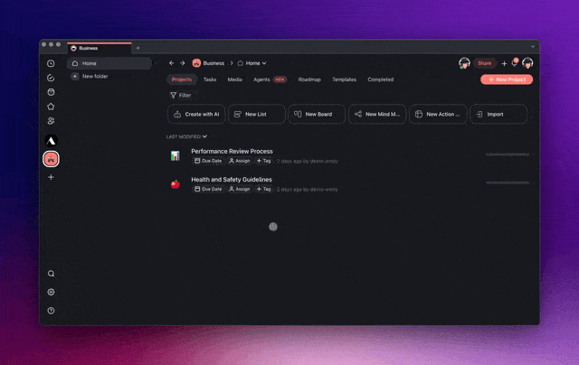 Taskade AI workflow generator.