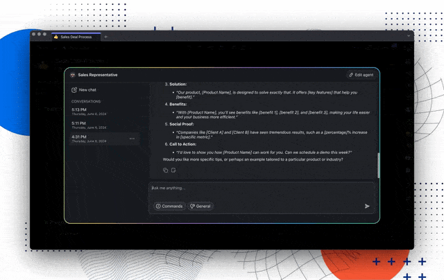 Multi-Chat Threads for AI Agents.