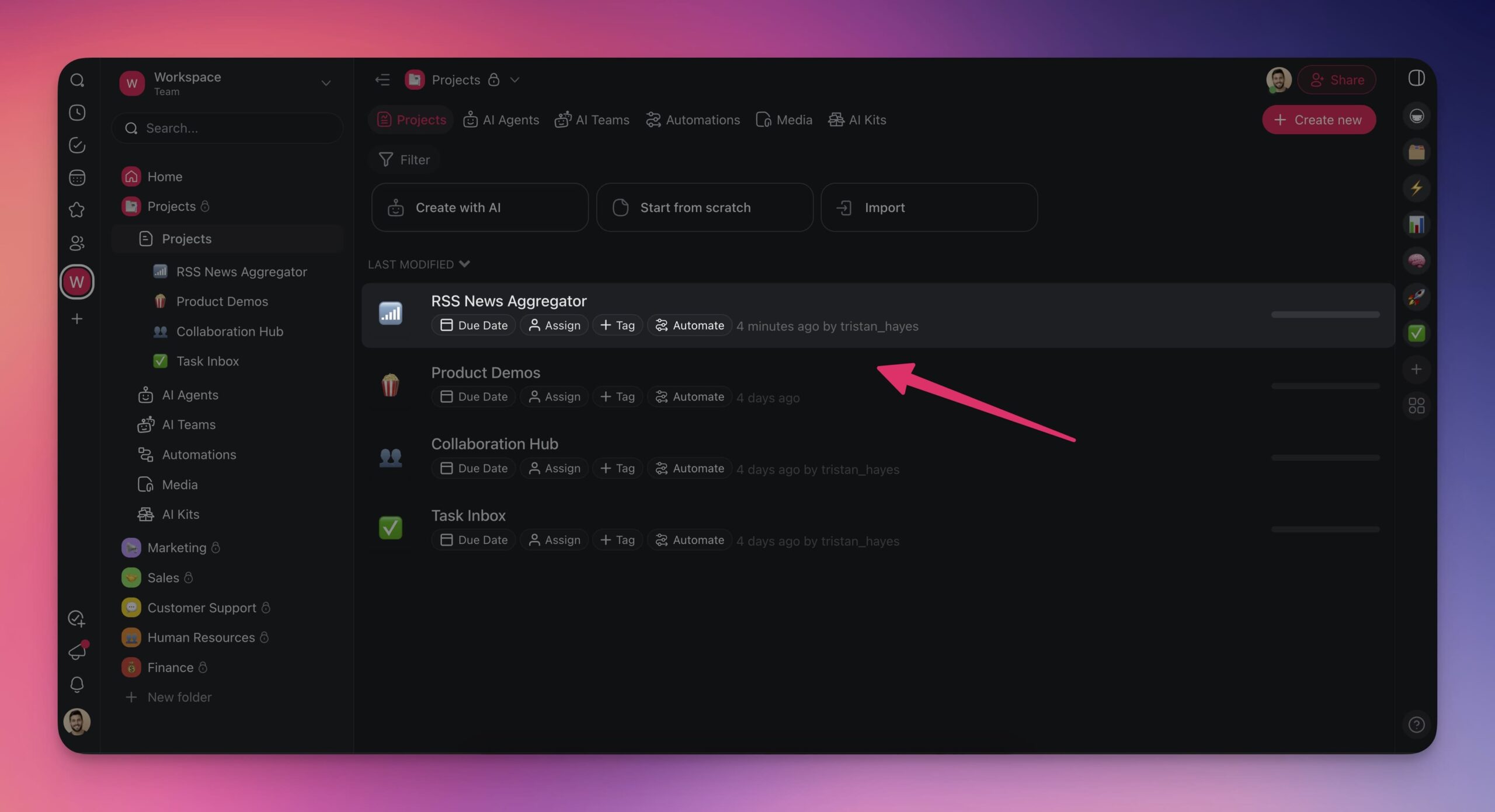 Rss automation