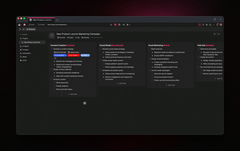 Taskade AI writing and task assistant